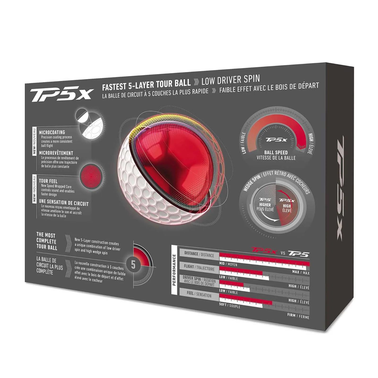 Taylormade TP5X 2026 White Golf Balls - Image 3