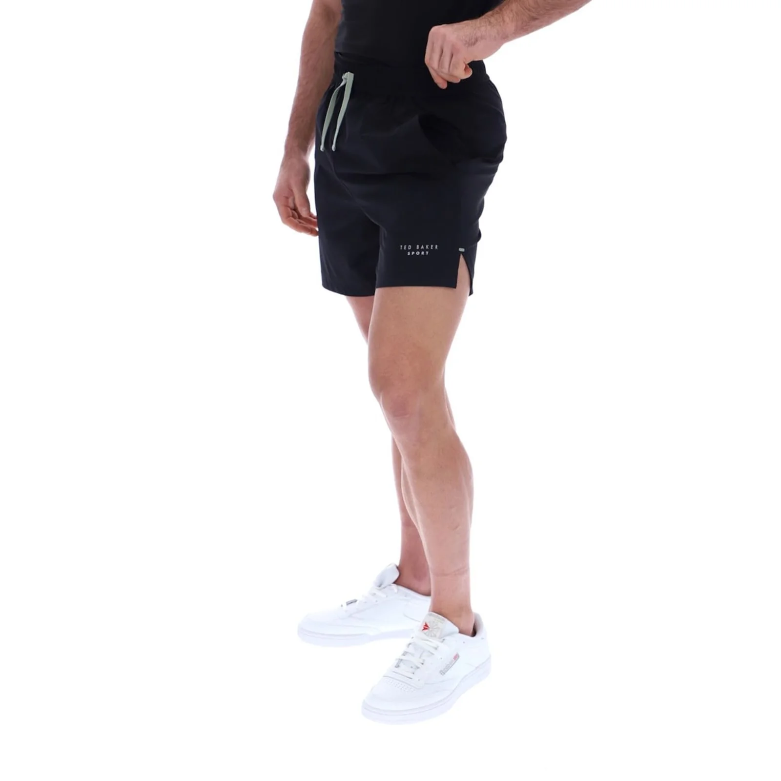 Ted Baker Sport Mens RICHARD Lightweight Running Shorts Black - Image 3