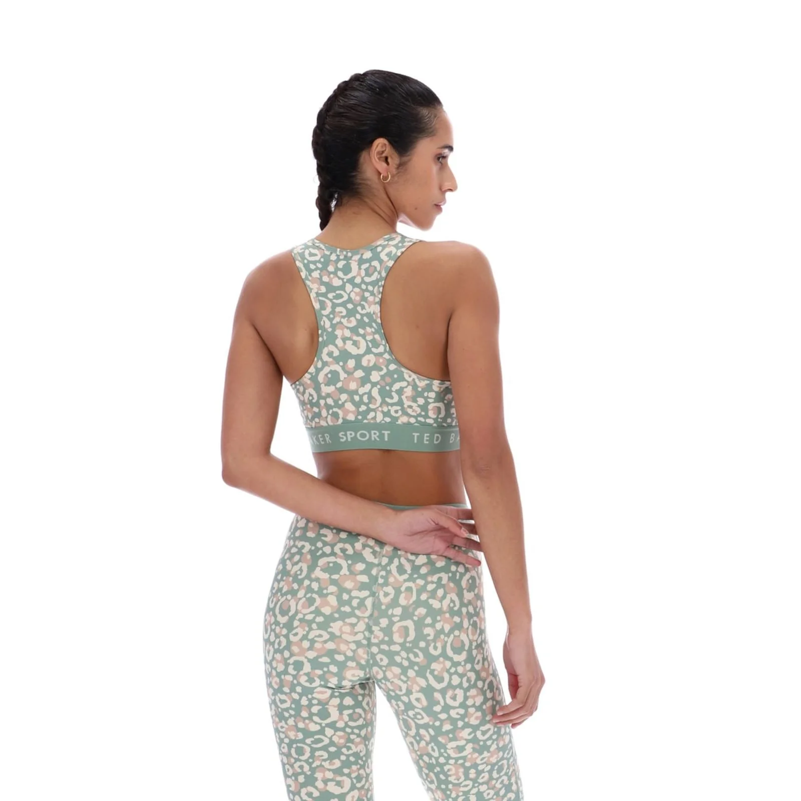 Ted Baker Sport Womens PANSY Essentials Printed Bra Light Green - Image 2