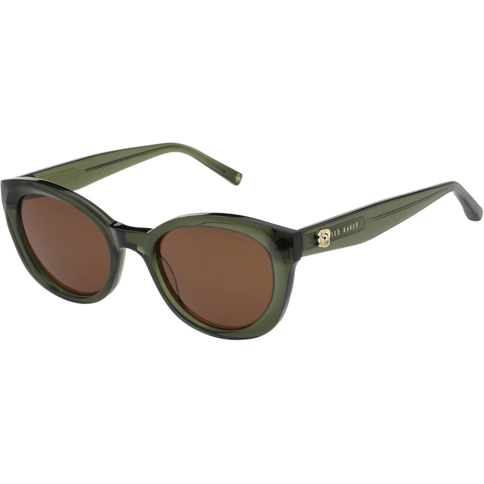 Ted Baker Unisex Daliah Sunglasses Crystal Khaki - Image 2