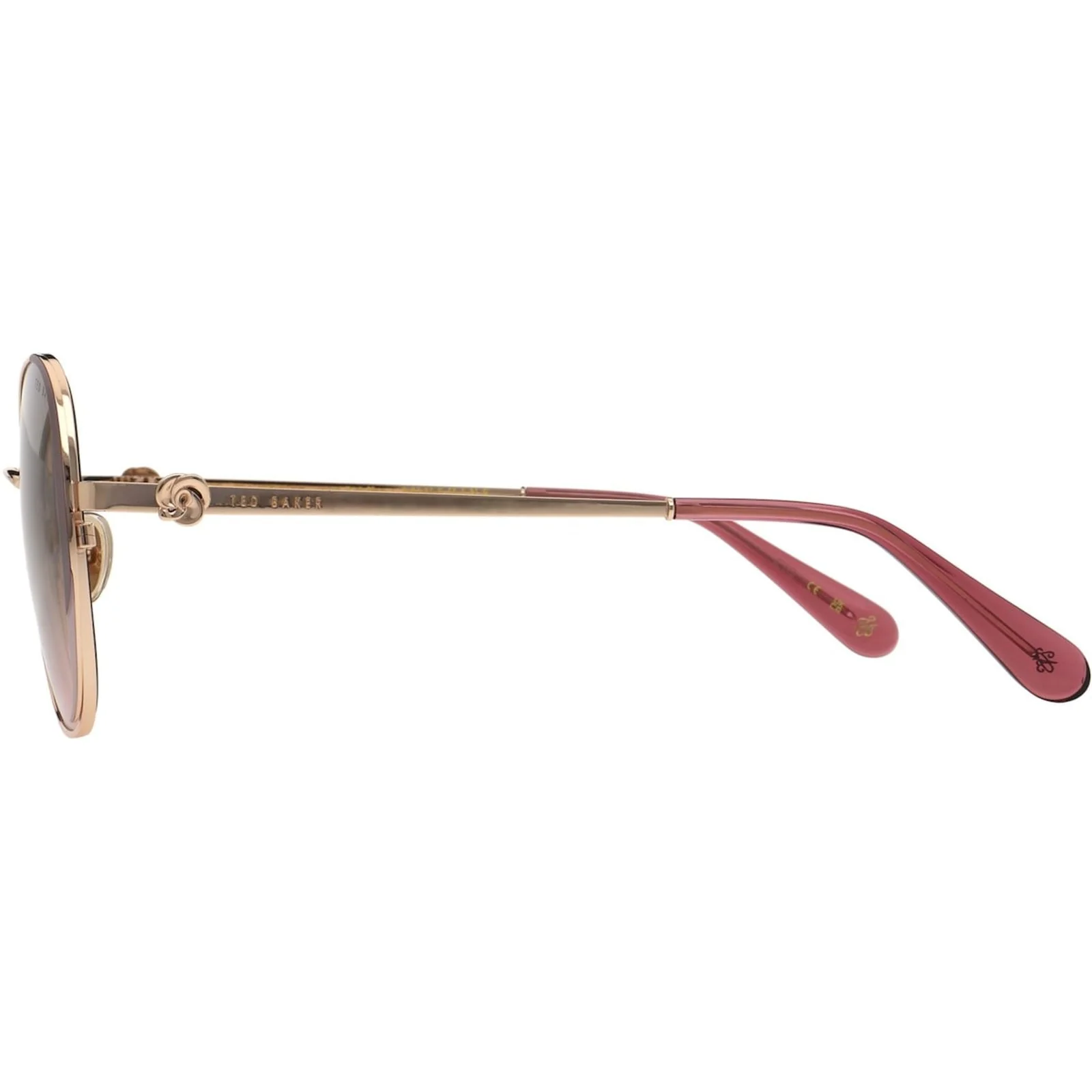 Ted Baker Unisex Zarah Sunglasses Shiny Lt Rose - Image 3