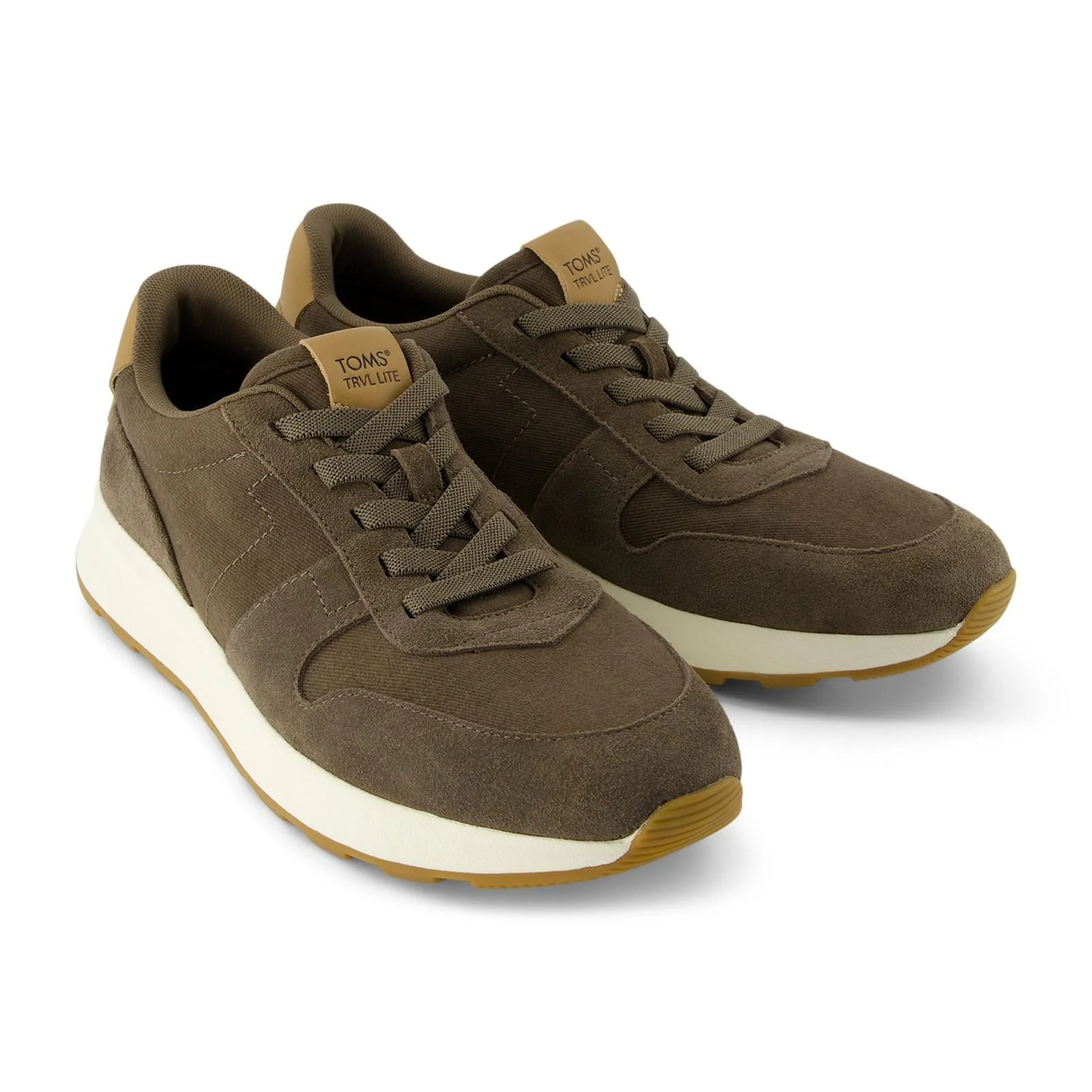 TOMS Mens TRVL LITE Retro Trainer Olive - Image 6