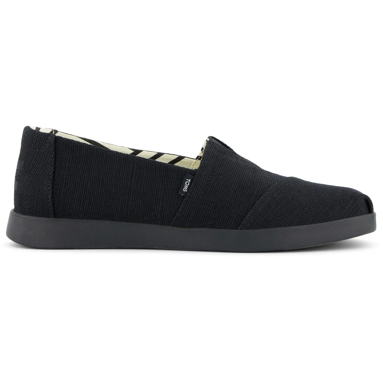 TOMS Womens Alpargata Plus Shoe Black/Black