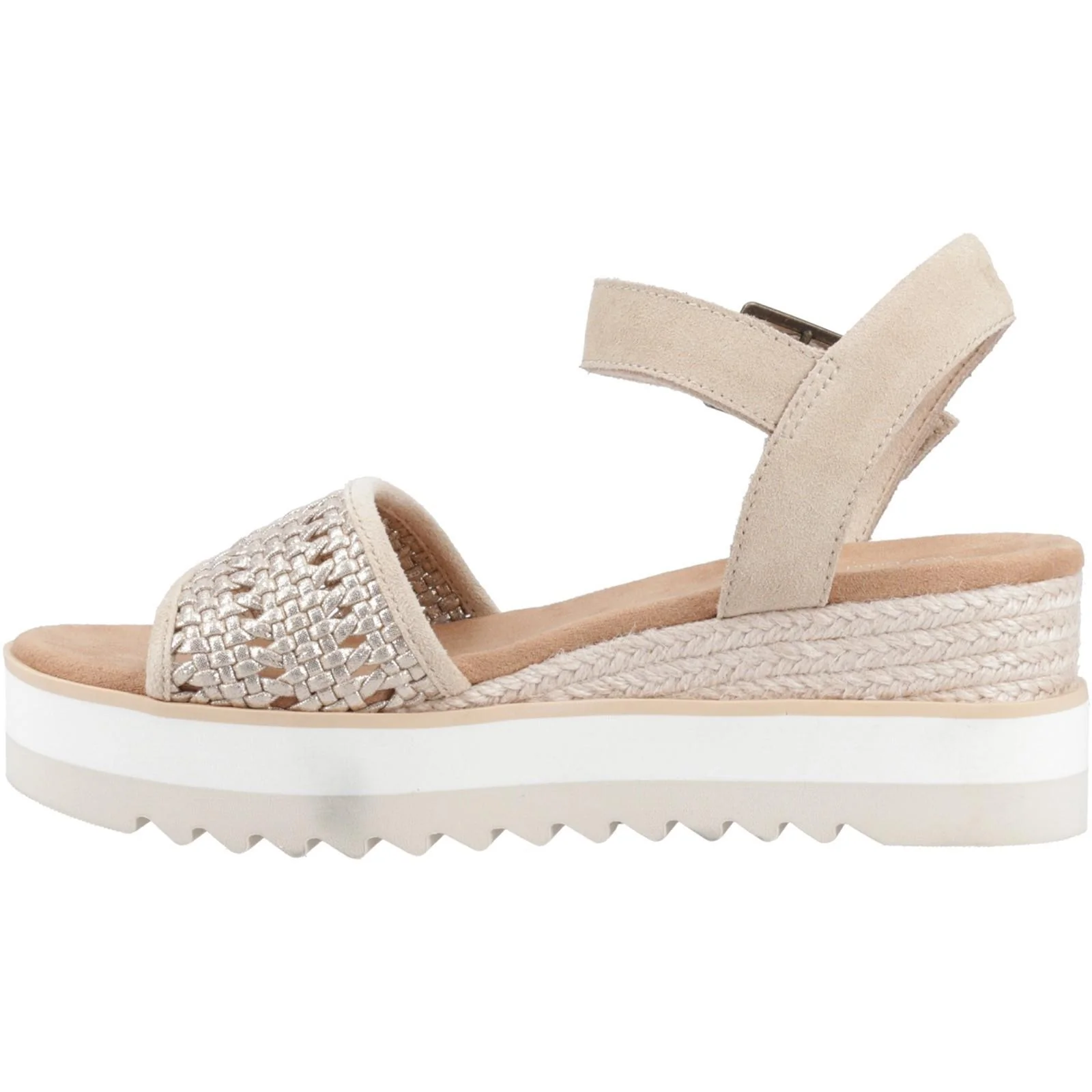 TOMS Womens Diana Wedge Champagne - Image 2