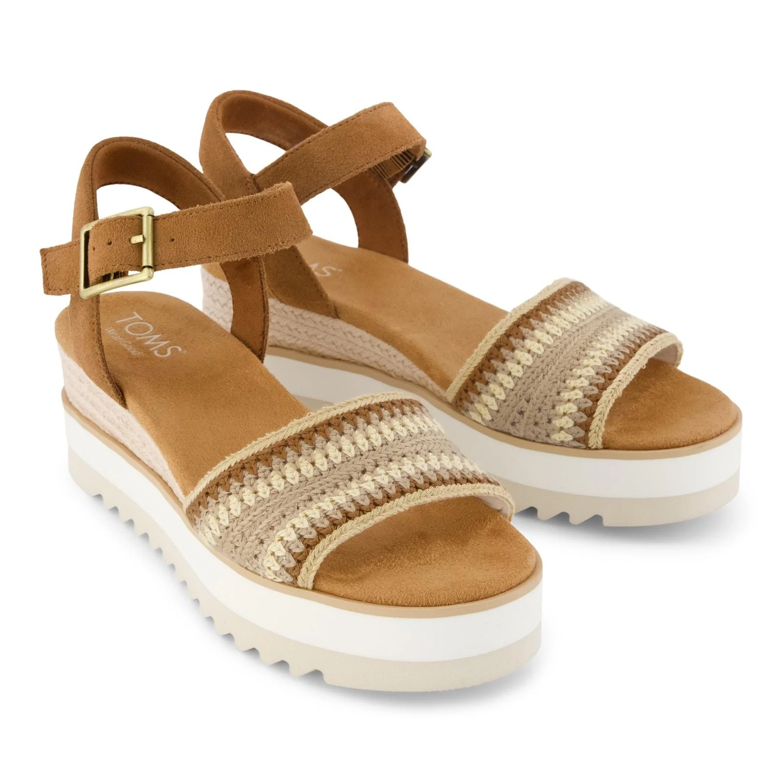 TOMS Womens Diana Wedge Dark Beige - Image 5