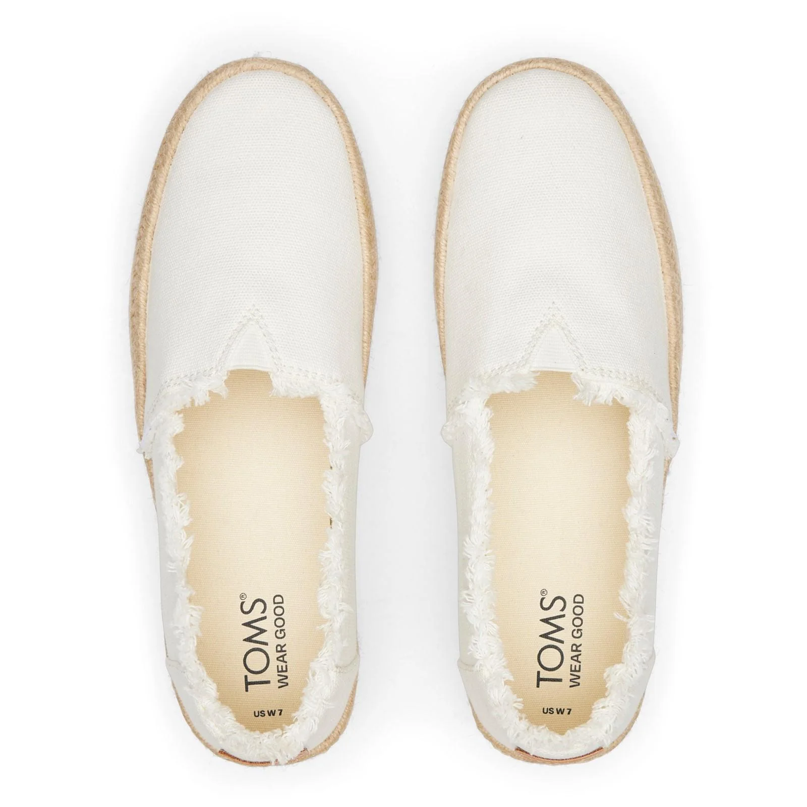 TOMS Womens Valencia Espadrille White - Image 3