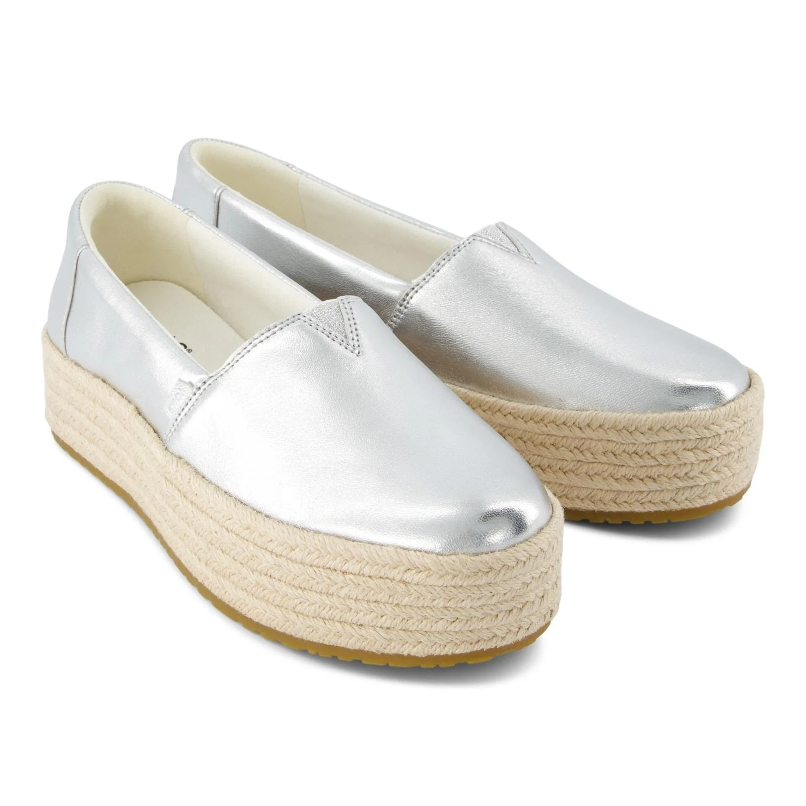TOMS Womens Valencia Shoe Silver - Image 6