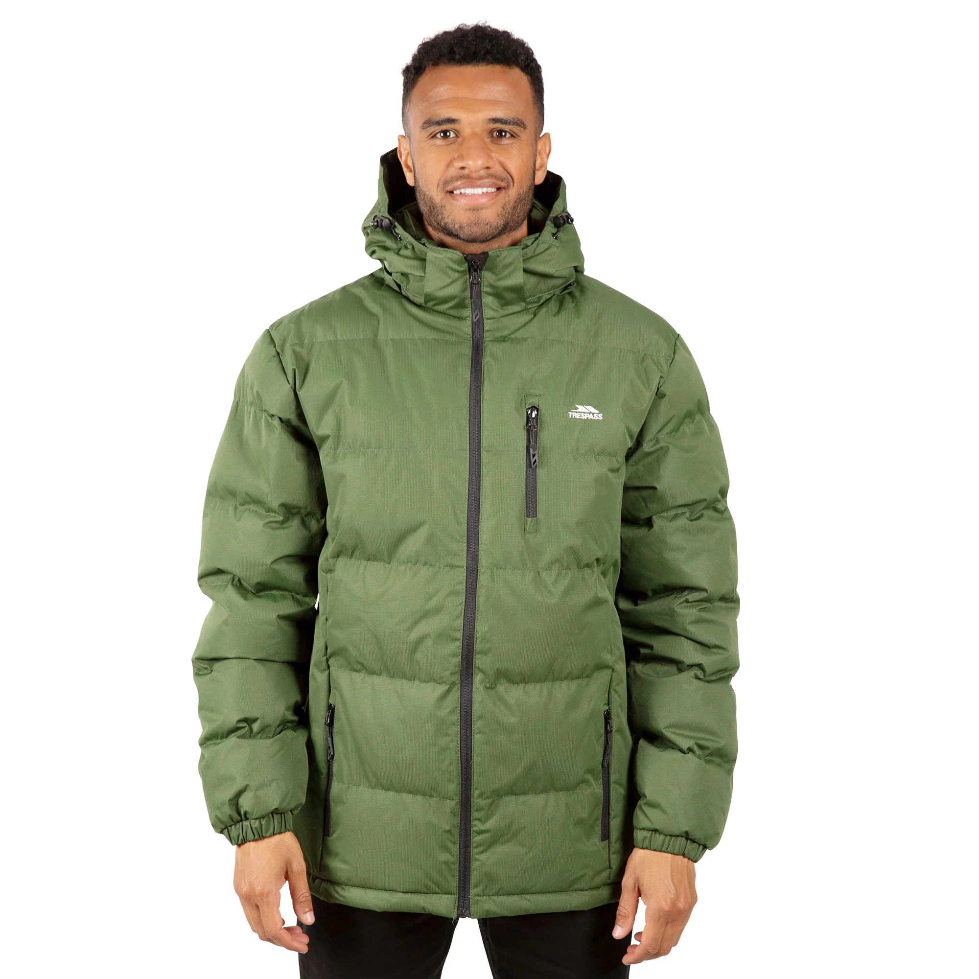 Trespass Mens Clip Padded Jacket Moss - Image 3