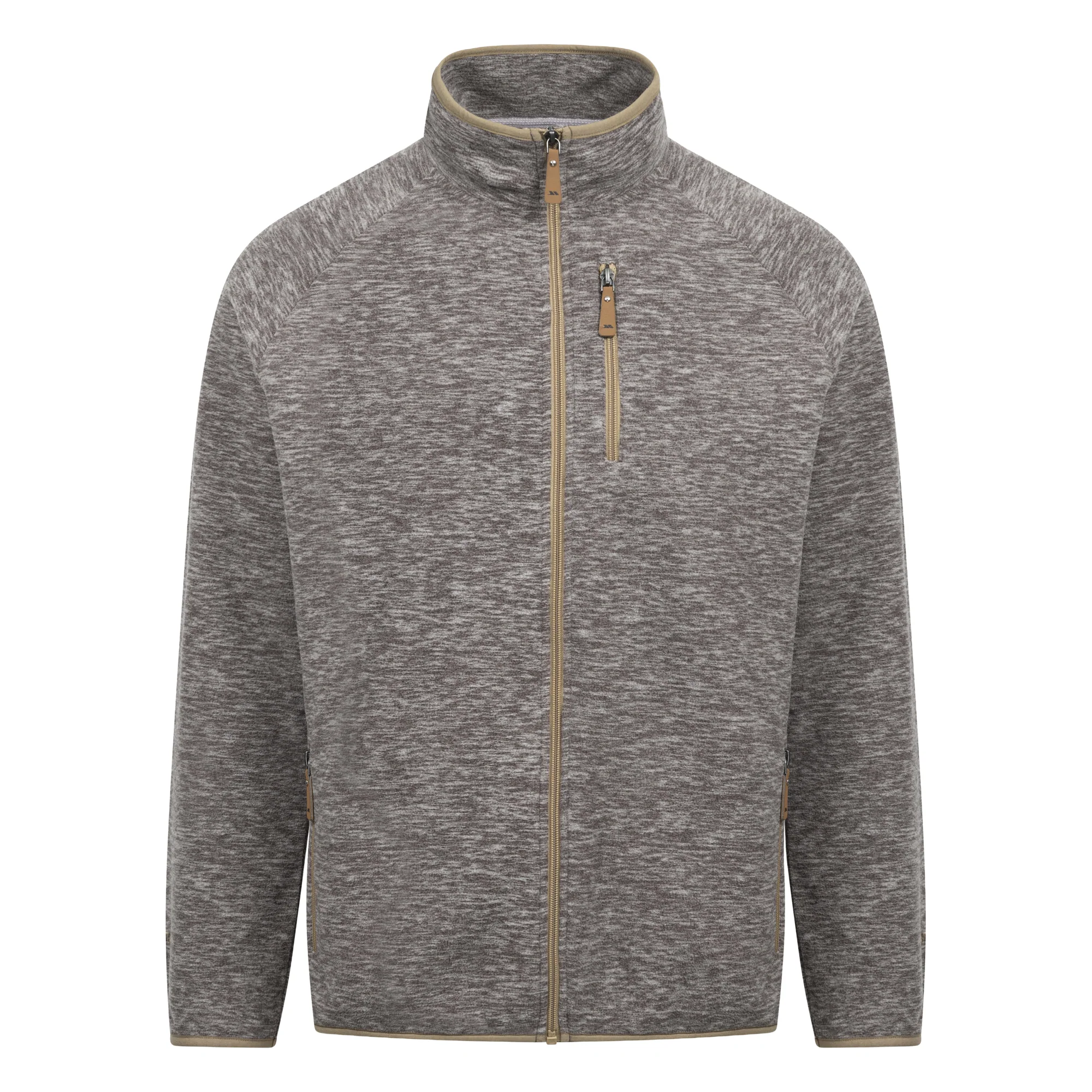 Trespass Mens Cochrane AT300 Fleece Jacket Grey Marl - Image 3