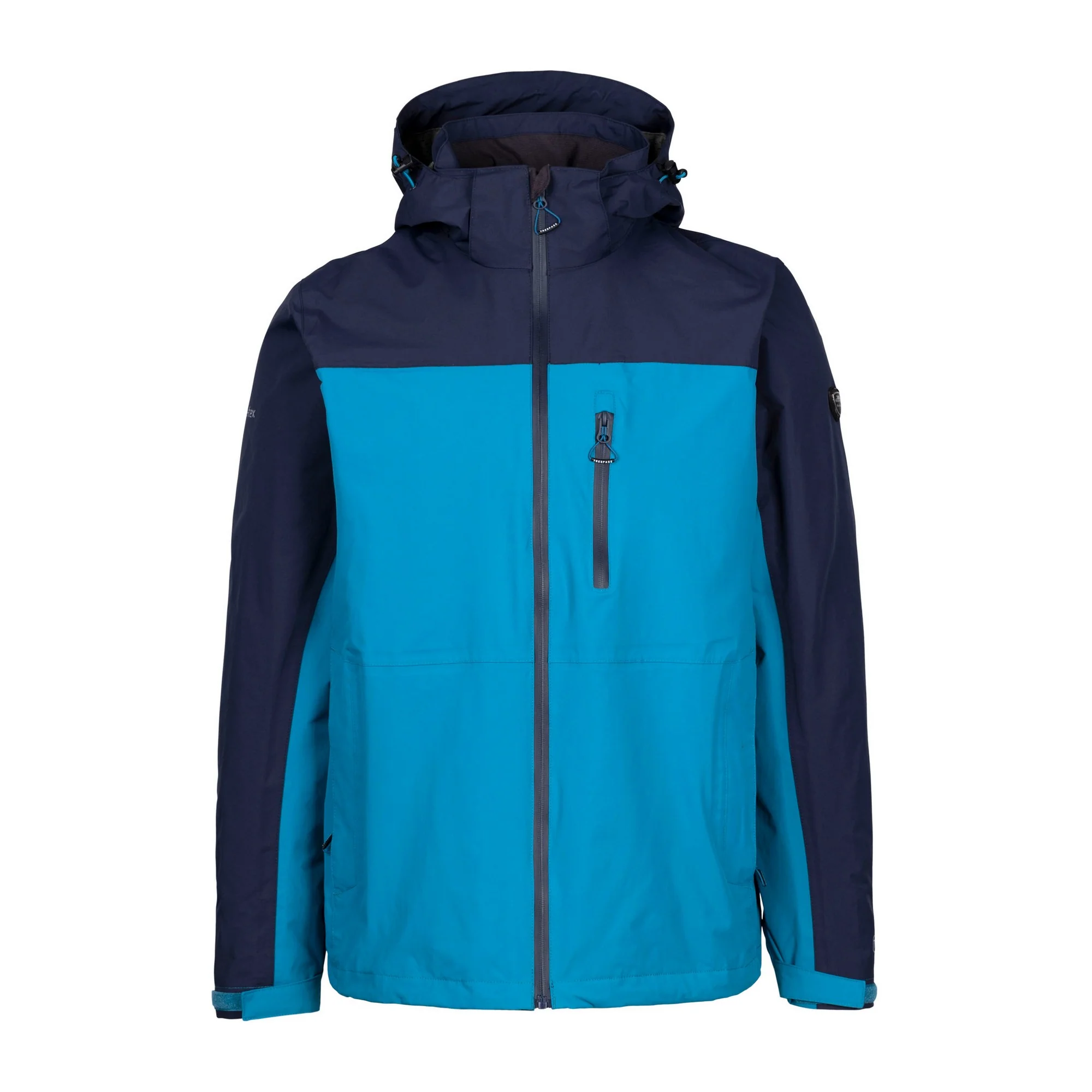 Trespass Mens Curbridge TP75 Waterproof Jacket Bondi Blue - Image 3