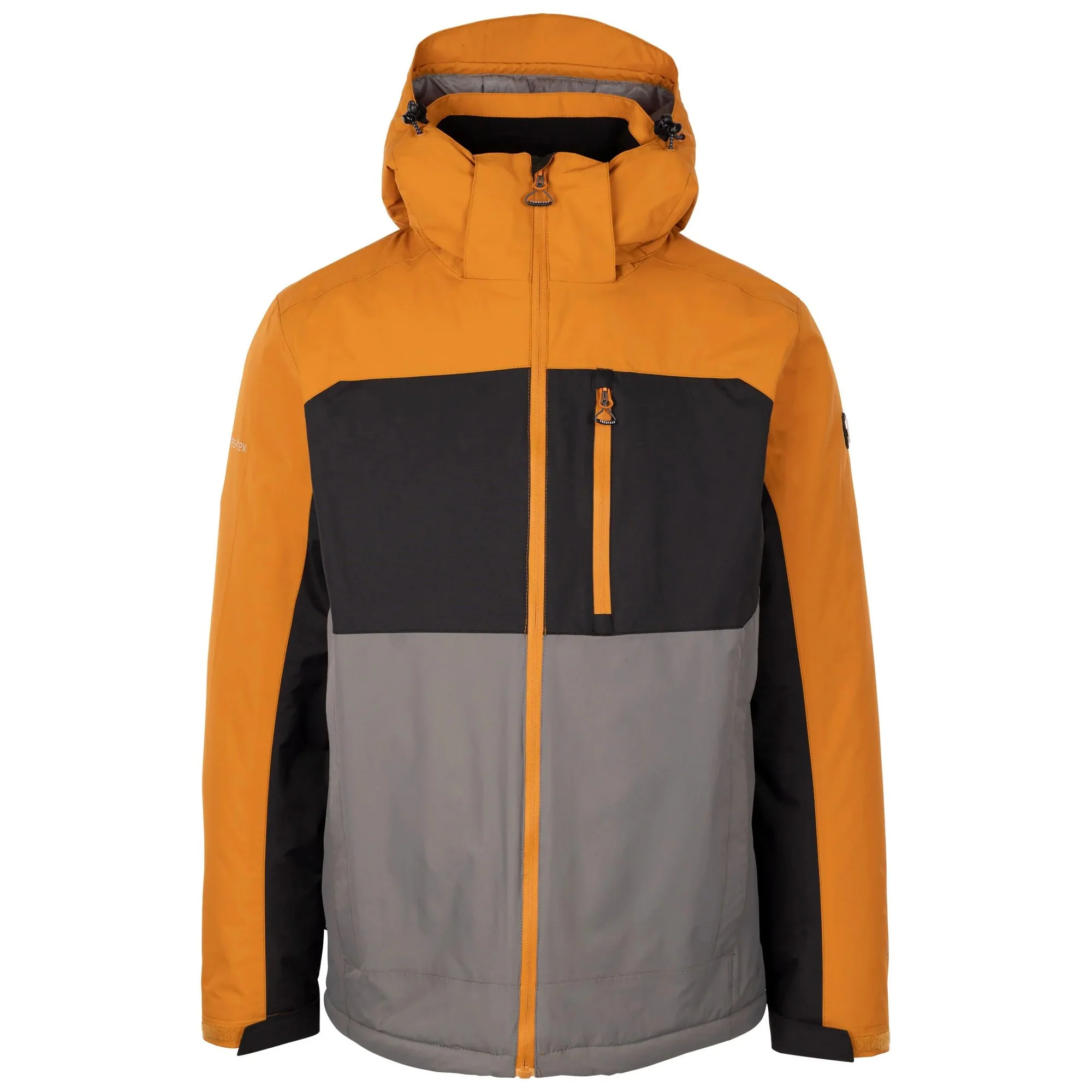 Trespass Mens Dulverton Padded Jacket Ginger - Image 2