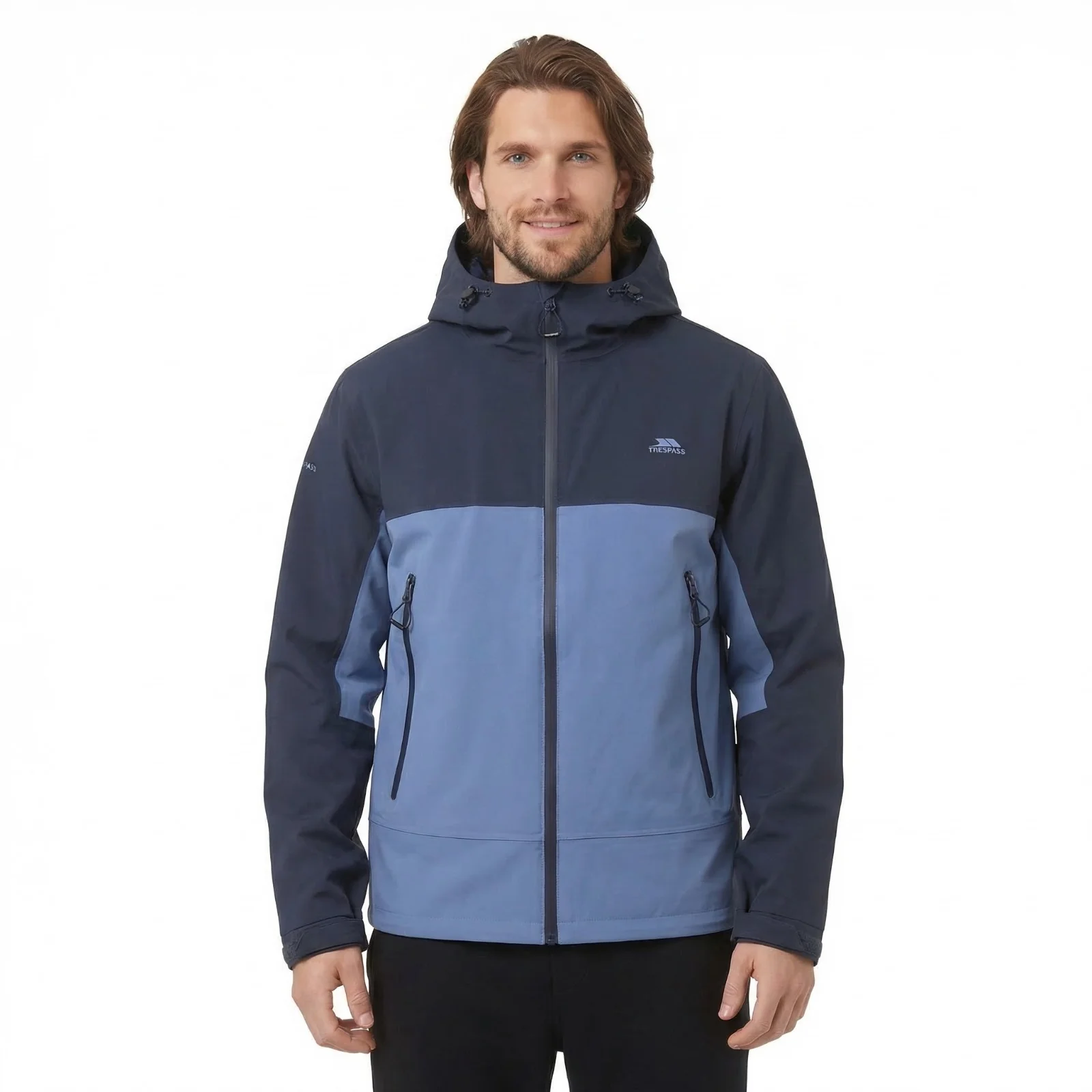 Trespass Mens Ewen Waterproof Jacket Navy