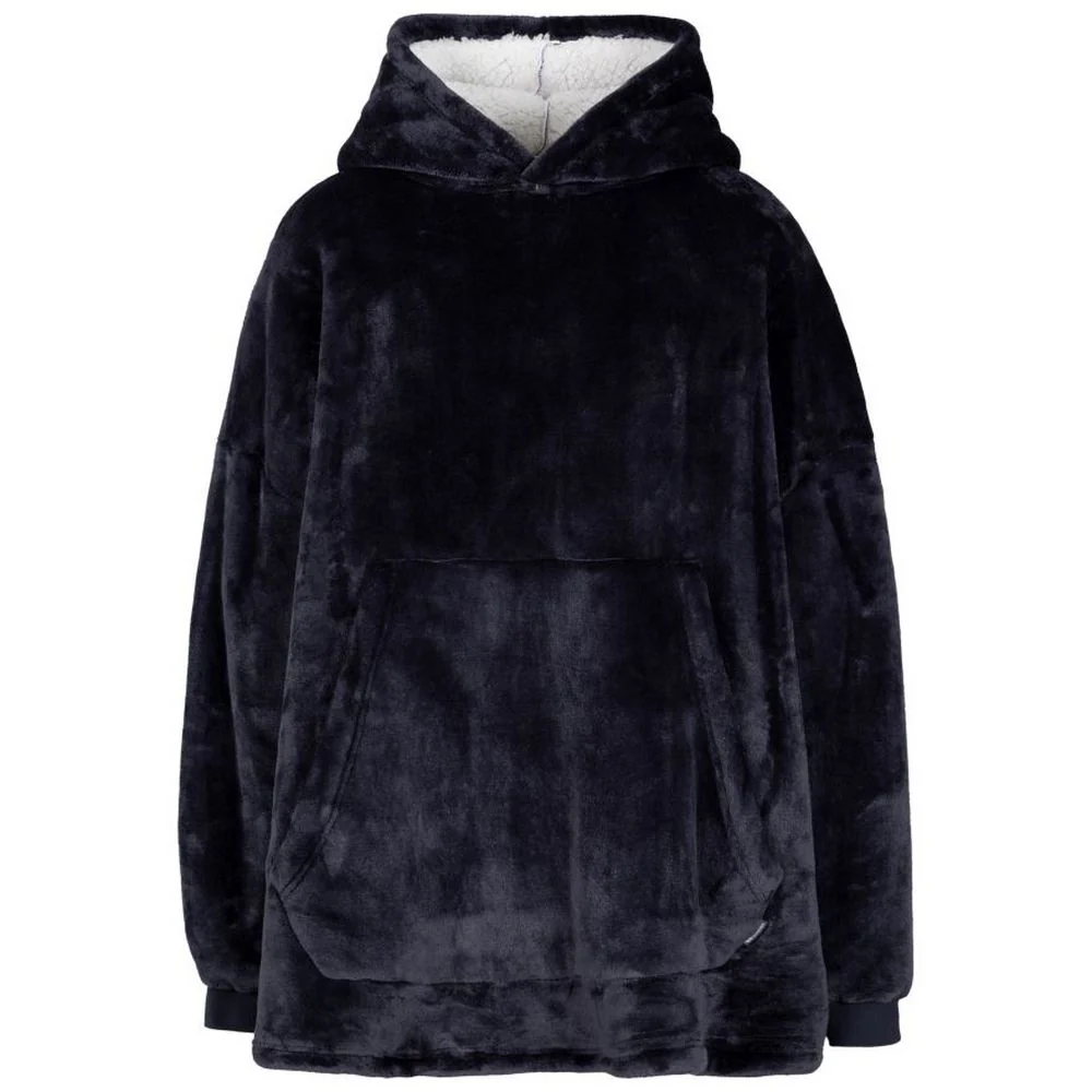 Trespass Unisex Adult Cosiness Oversized Hoodie Blanket Navy - Image 2