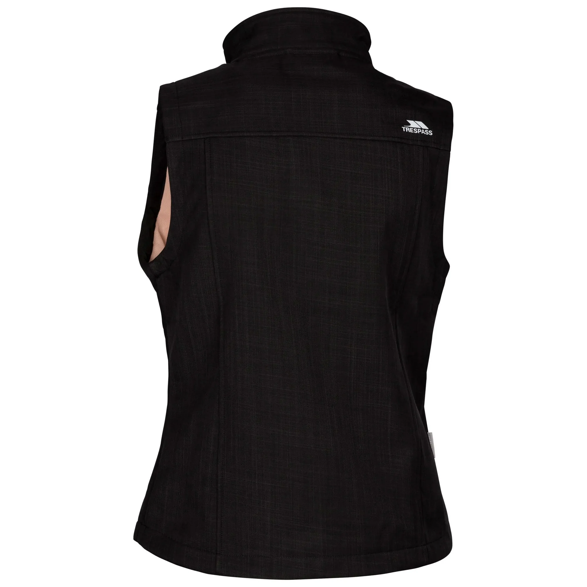 Trespass Womens Mereb TP50 Softshell Lightweight Gilet Black Marl - Image 2