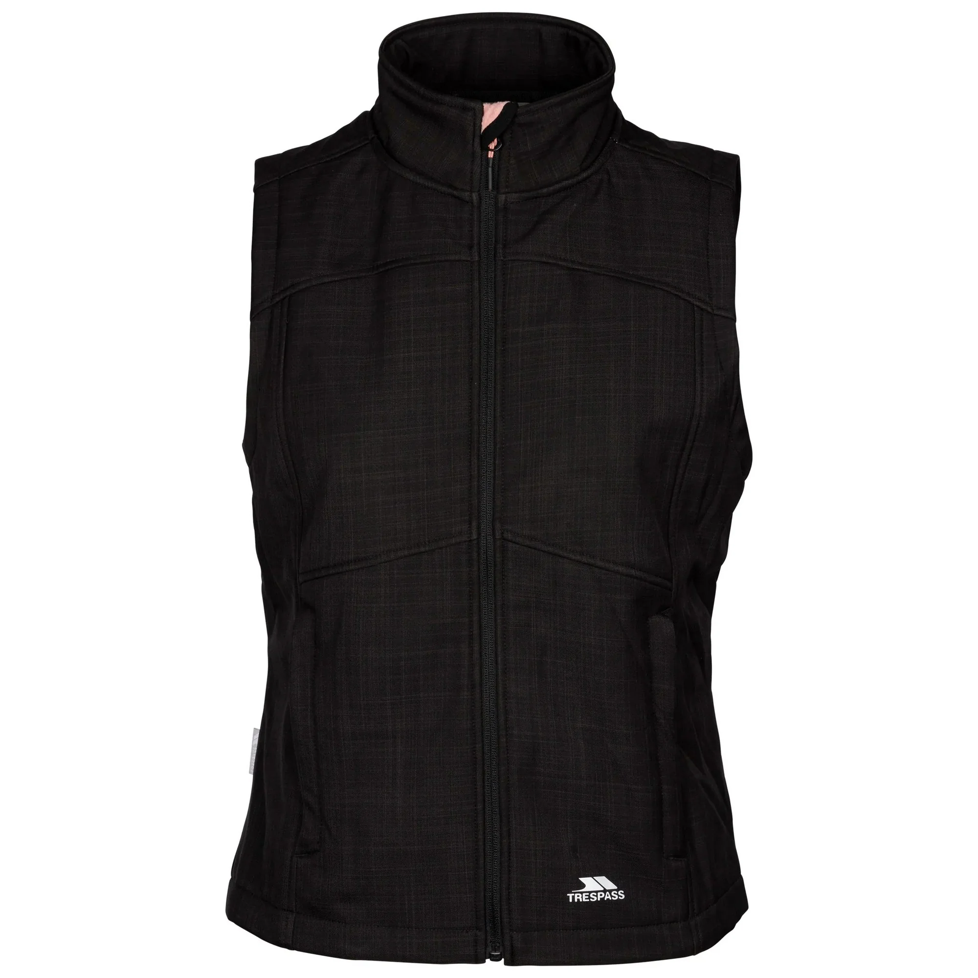 Trespass Womens Mereb TP50 Softshell Lightweight Gilet Black Marl - Image 3