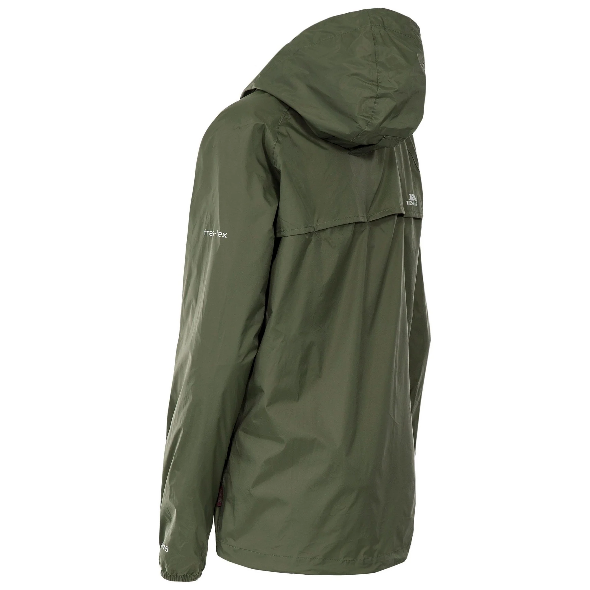Trespass Womens Qikpac Packaway Waterproof Jacket Moss - Image 2