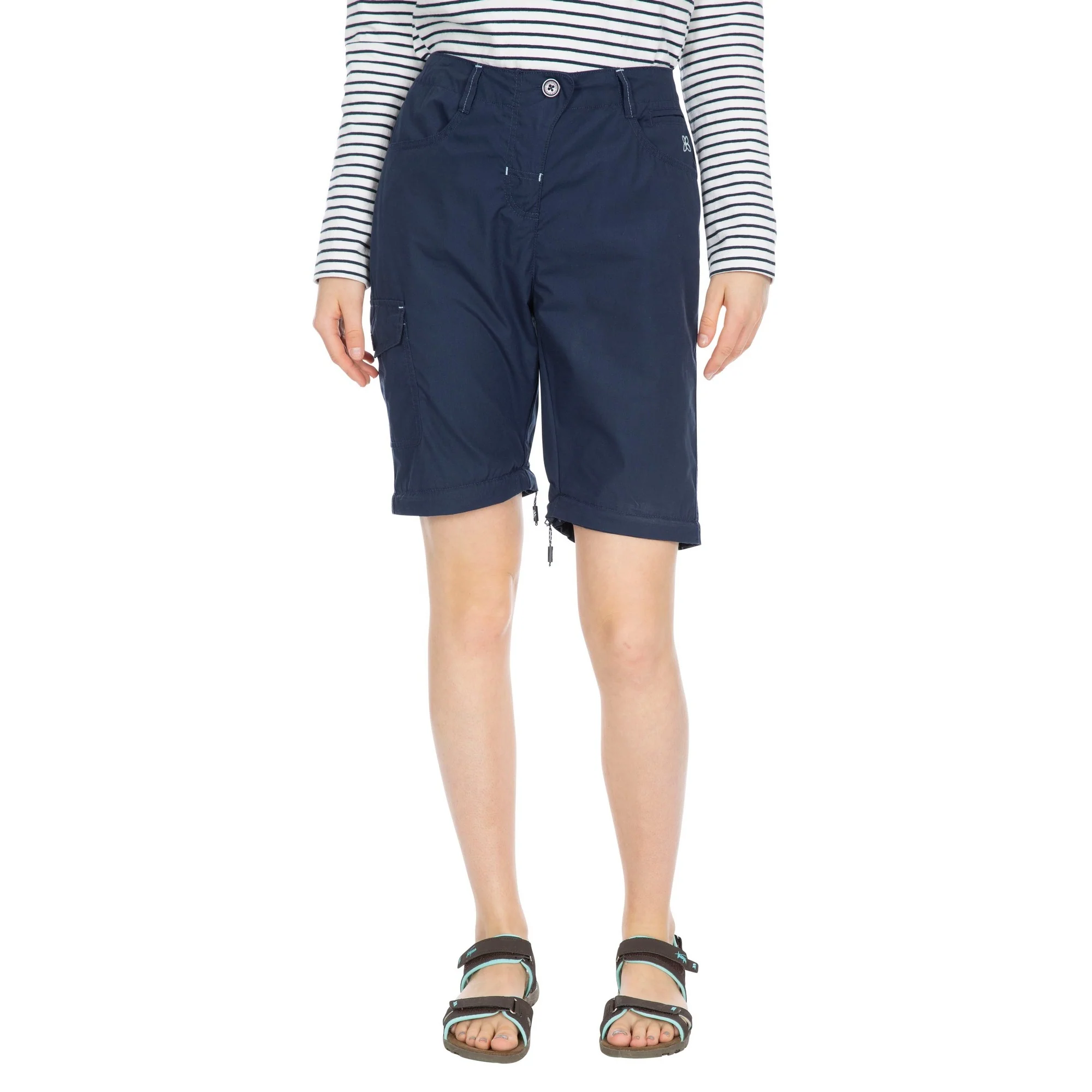 Trespass Womens Rambler Convertible Hiking Trousers Navy - Image 3