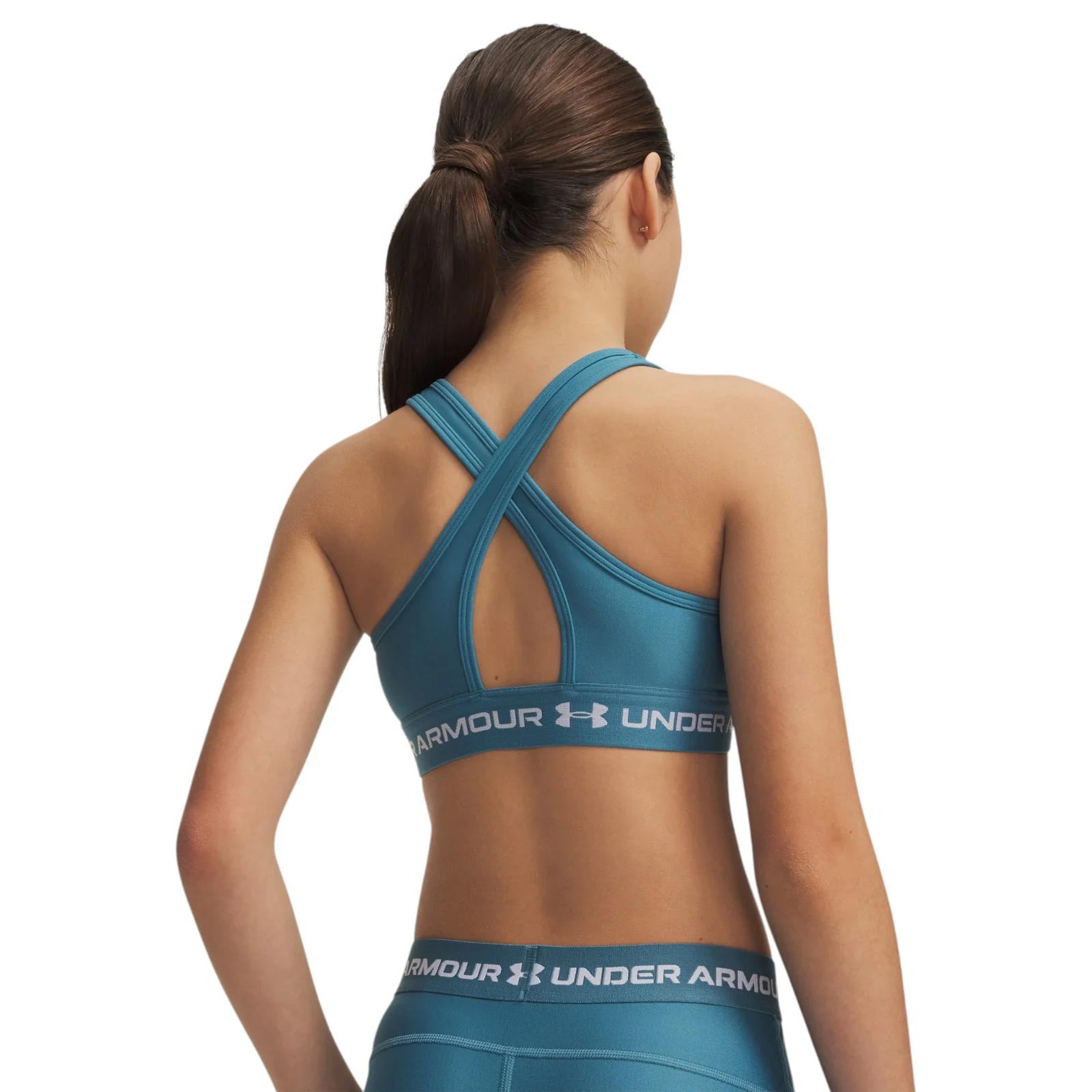 Under Armour Crossback 4-Way Stretch Girls Sports Bra - Image 2