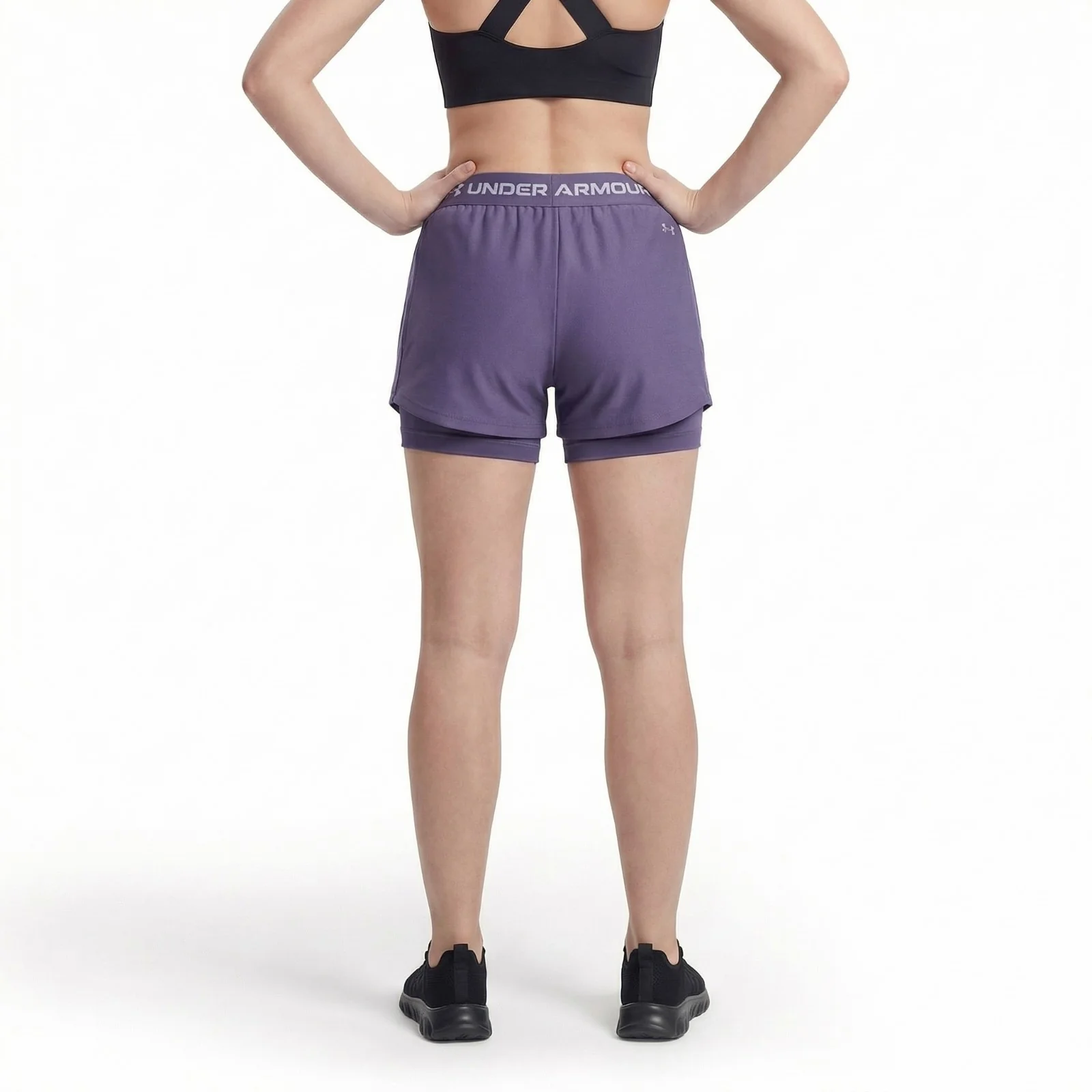 Under Armour Tech Play Up 2 in 1 Girls Shorts - Image 2
