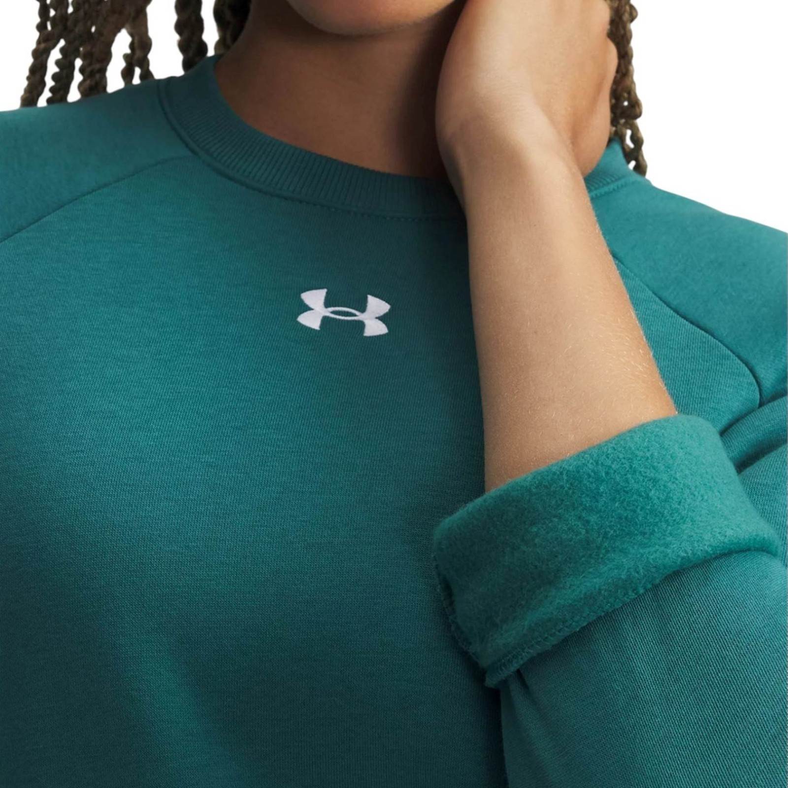 Under Armour Rival Fleece Womens Crew Neck Top - Image 3