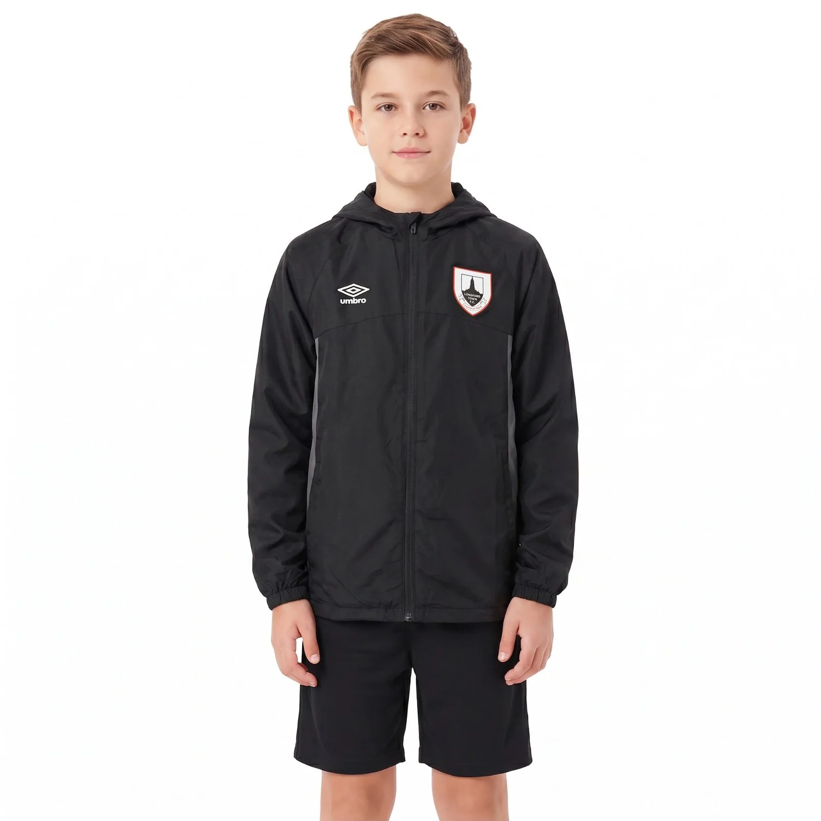 Umbro Longford Town Football 2026 Kids Shower Jacket
