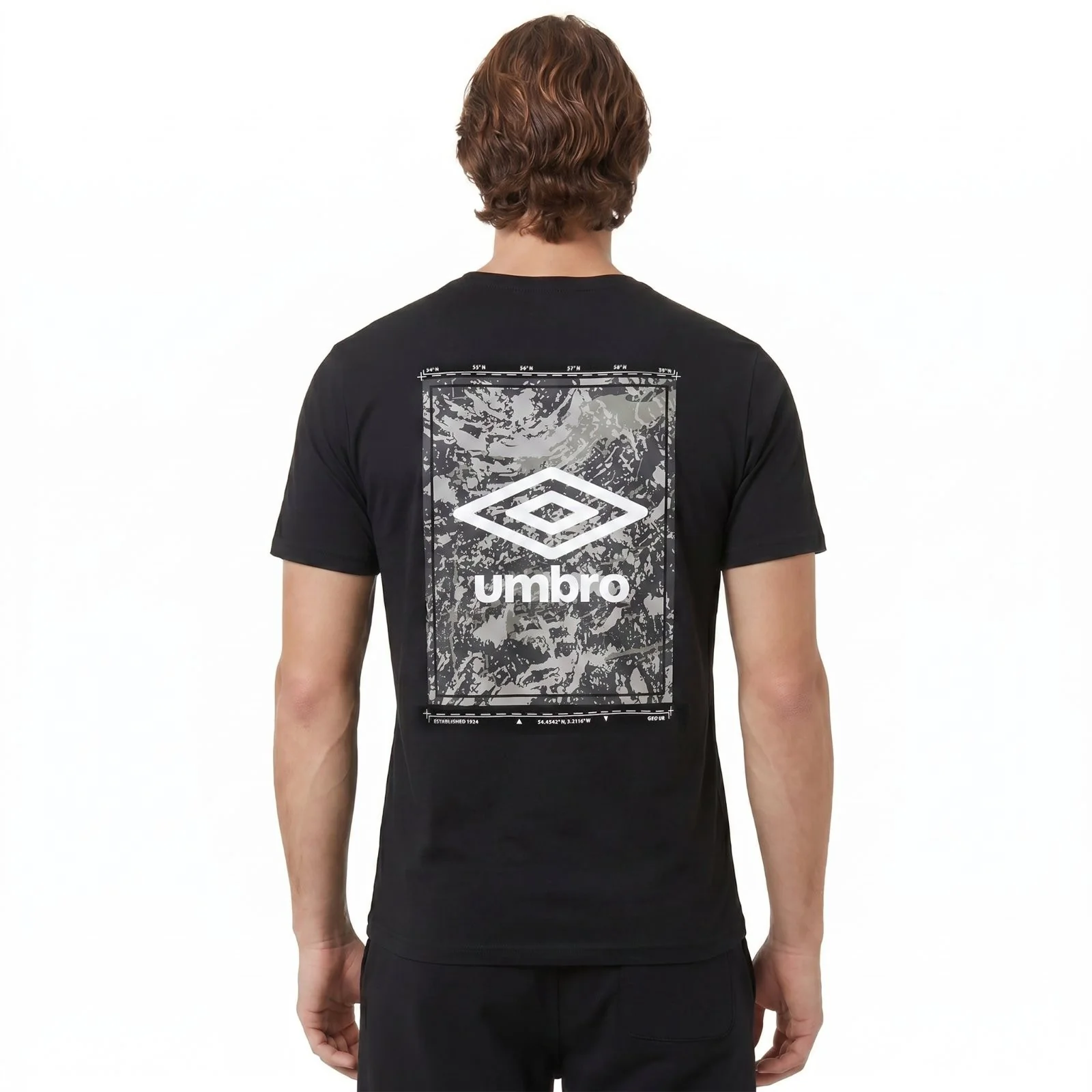Umbro Mens Camo Graphic Short Sleeve Training T-Shirt - Image 2