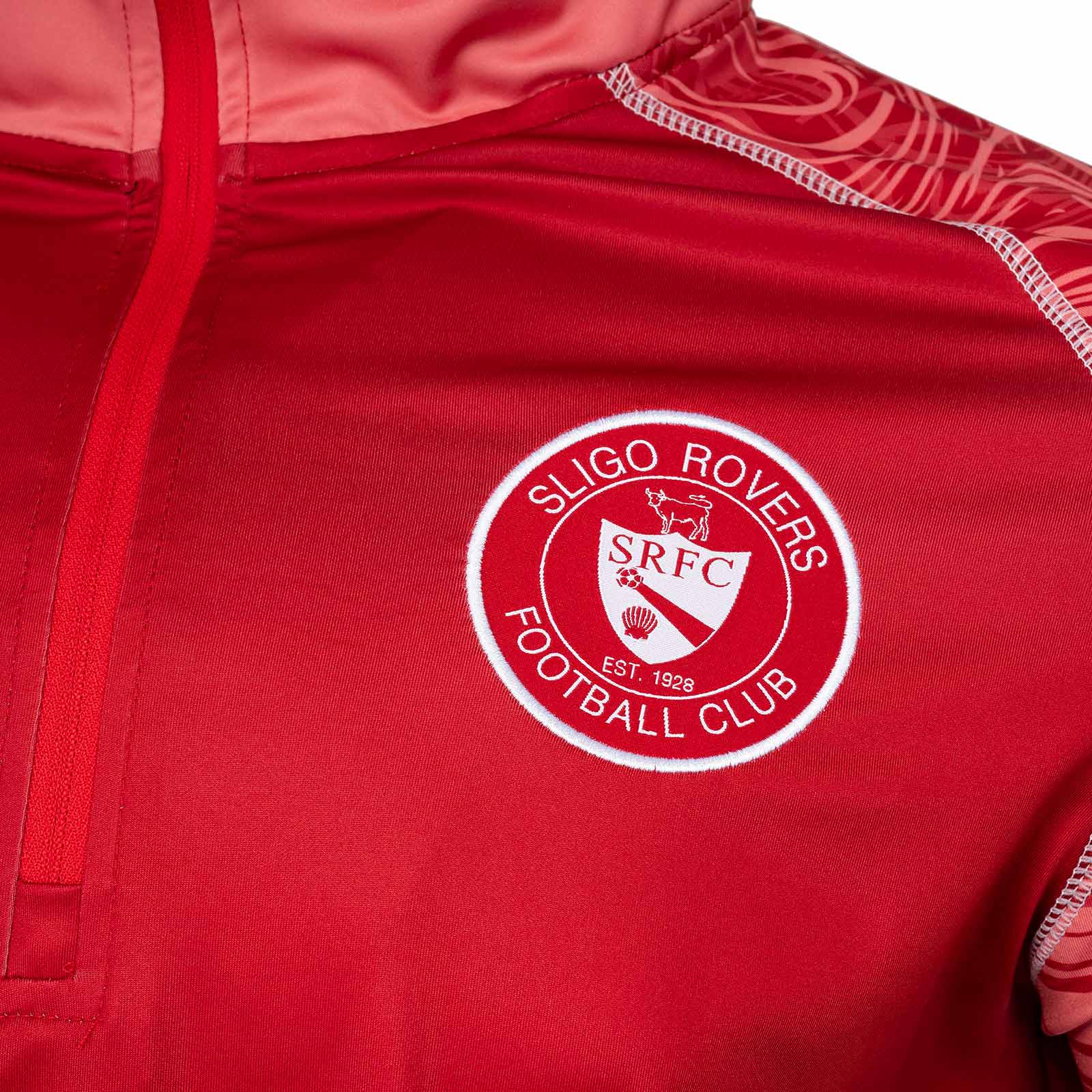 Umbro Sligo Rovers Football 2025 Kids Half-Zip Warm Up Top - Image 3