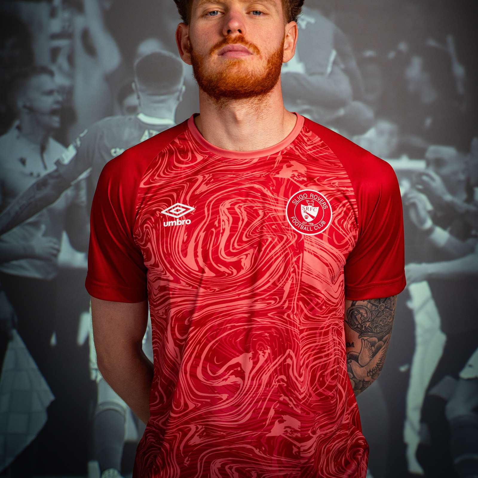 Umbro Sligo Rovers Football 2025 Mens Warm Up Jersey - Image 4