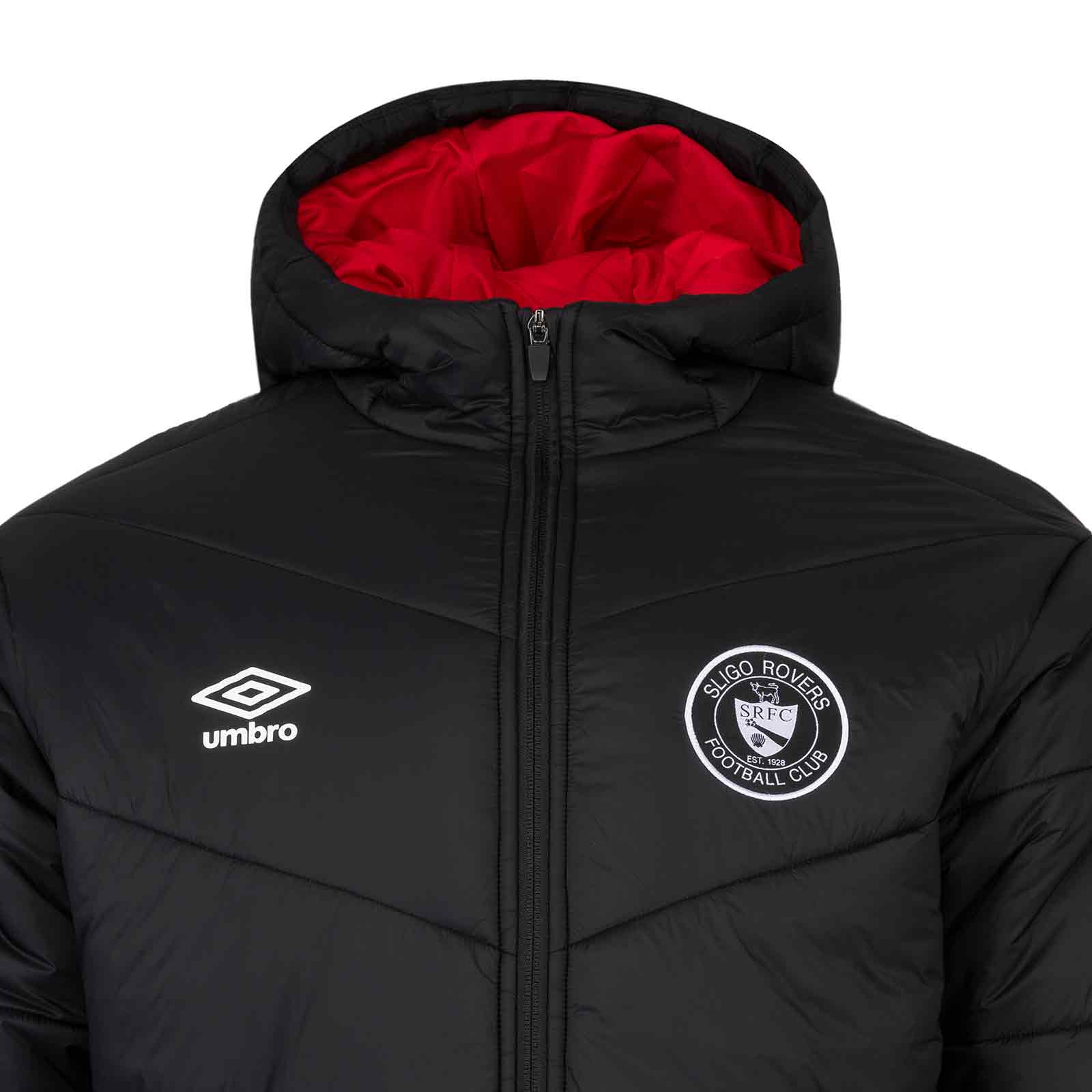 Umbro Sligo Rovers Football 2026 Mens Full-Zip Padded Jacket - Image 5