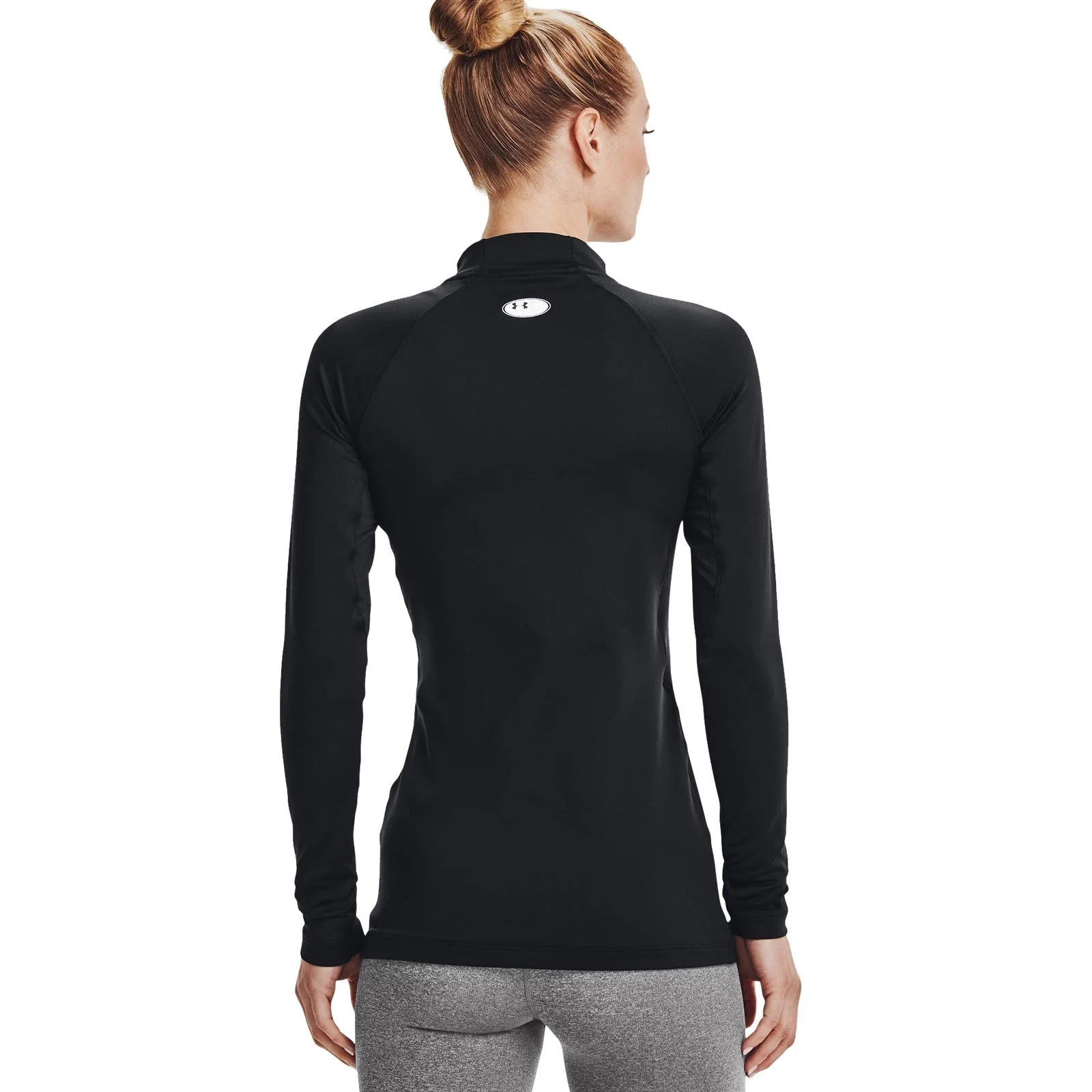 Under Armour ColdGear Authentics Mockneck Womens Top - Image 2