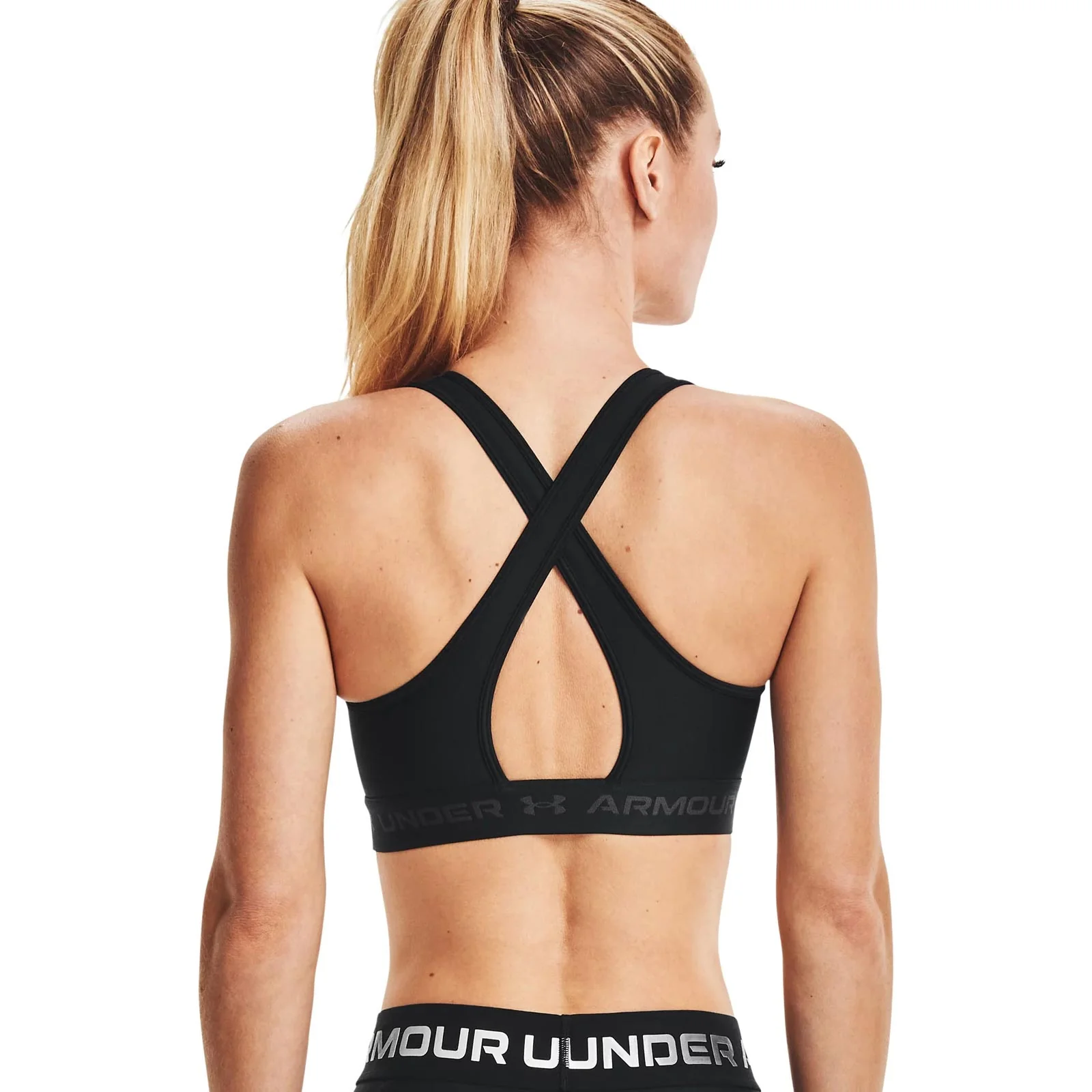 Under Armour Womens Armour® Mid Crossback Sports Bra - Image 2