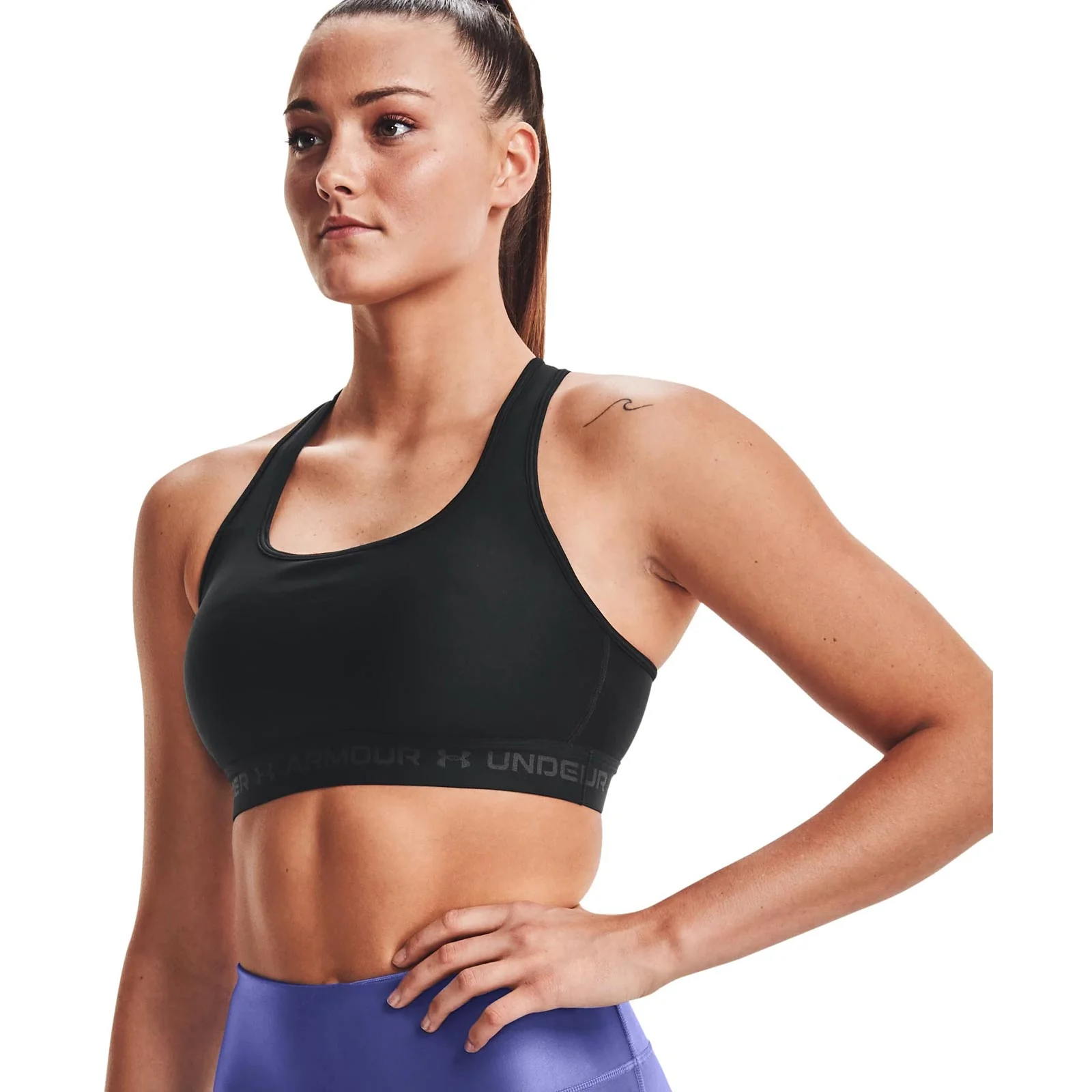 Under Armour Womens Armour® Mid Crossback Sports Bra - Image 3