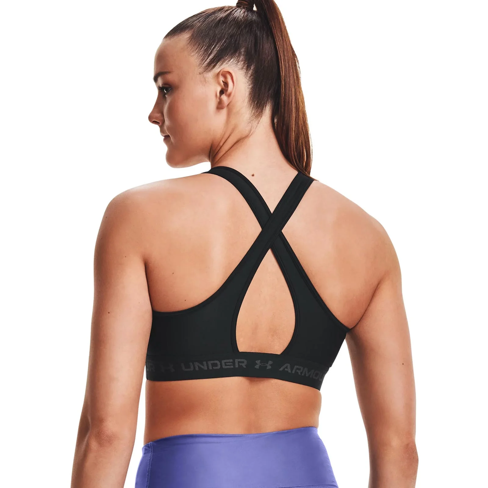 Under Armour Womens Armour® Mid Crossback Sports Bra - Image 4