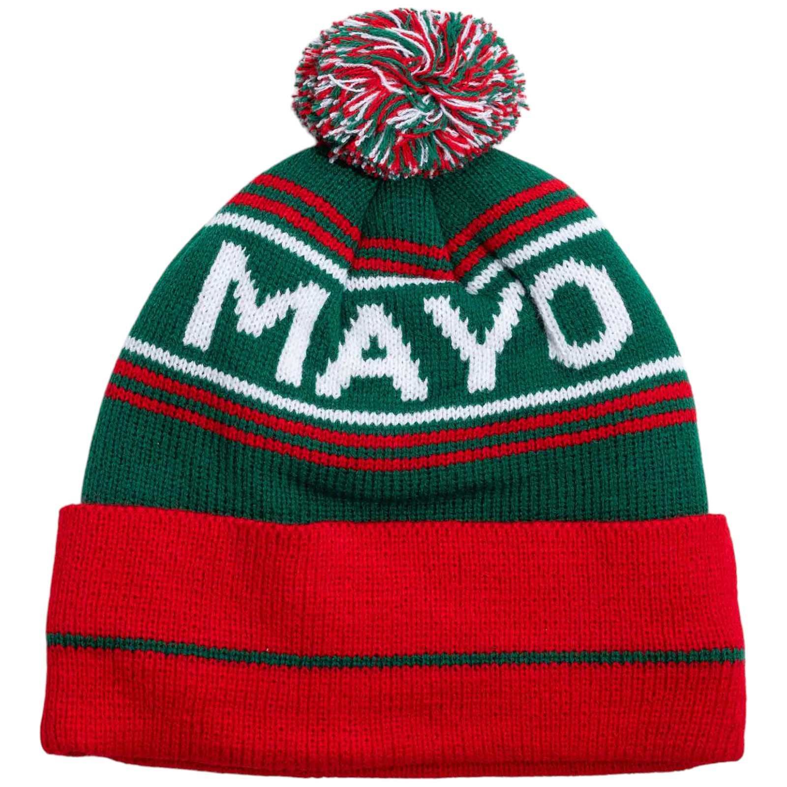USSI Mayo GAA Football Bobble Beanie Hat - Image 2
