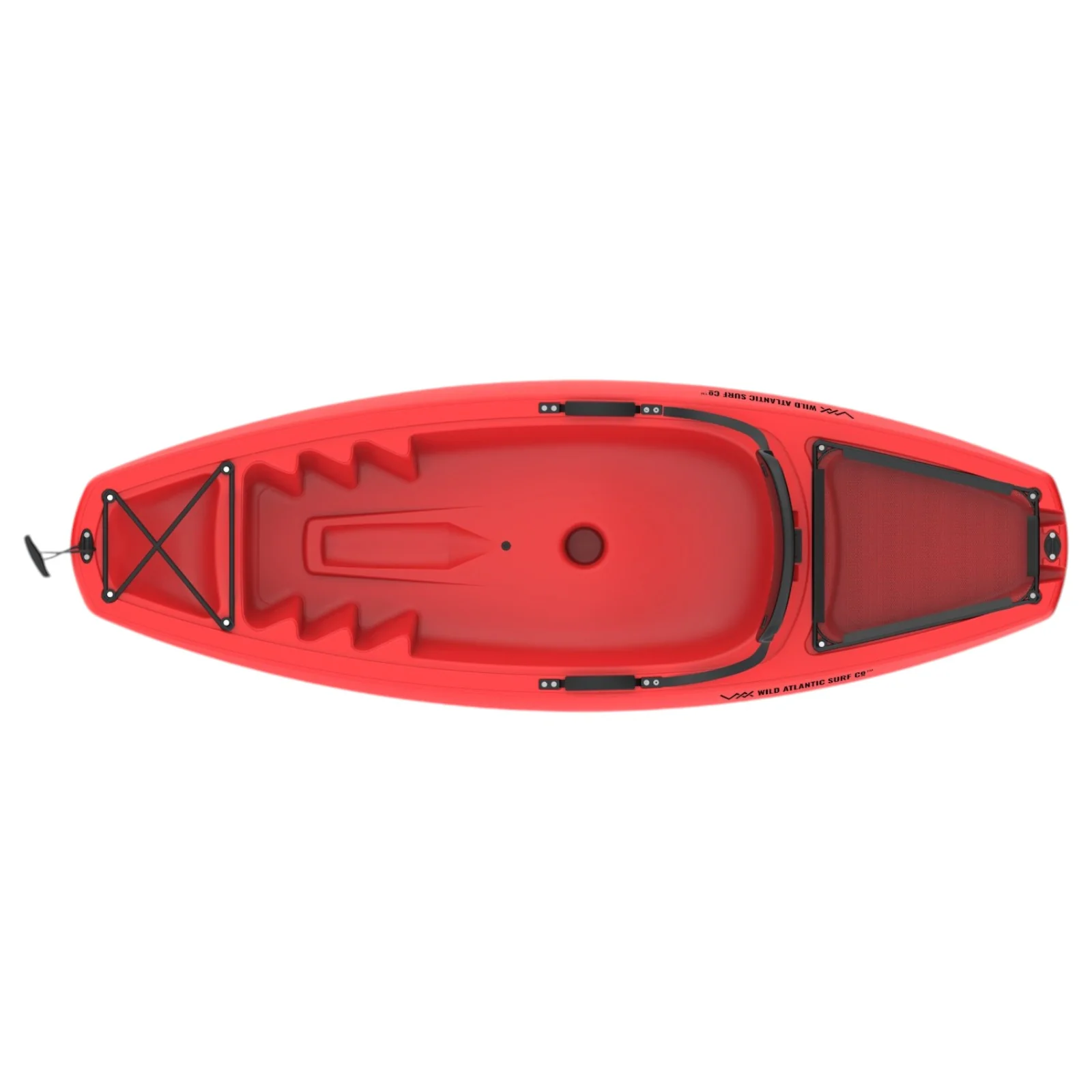 Wild Atlantic Surf Hull Design Kids 6ft Sit On Kayak - Red - Image 4