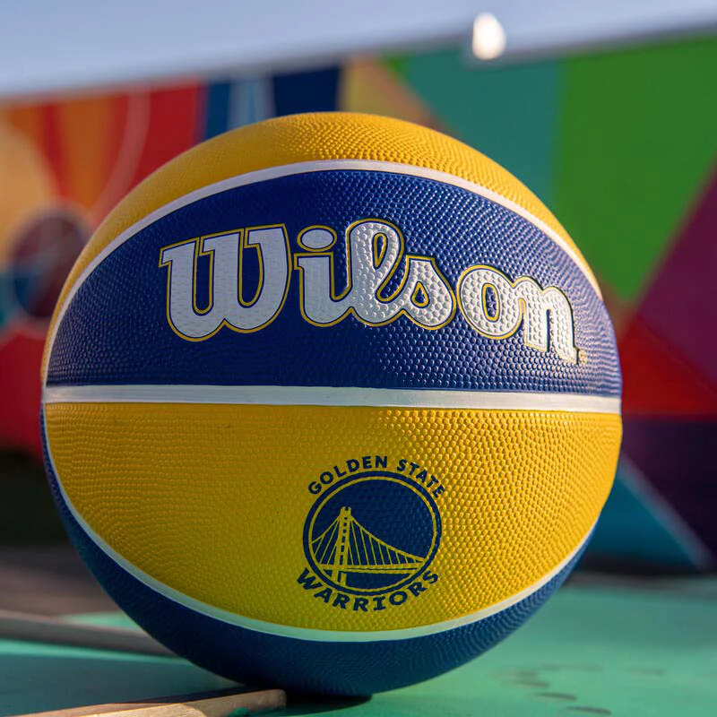 Wilson NBA Tribute Gold Warriors 7 Blue - Image 3