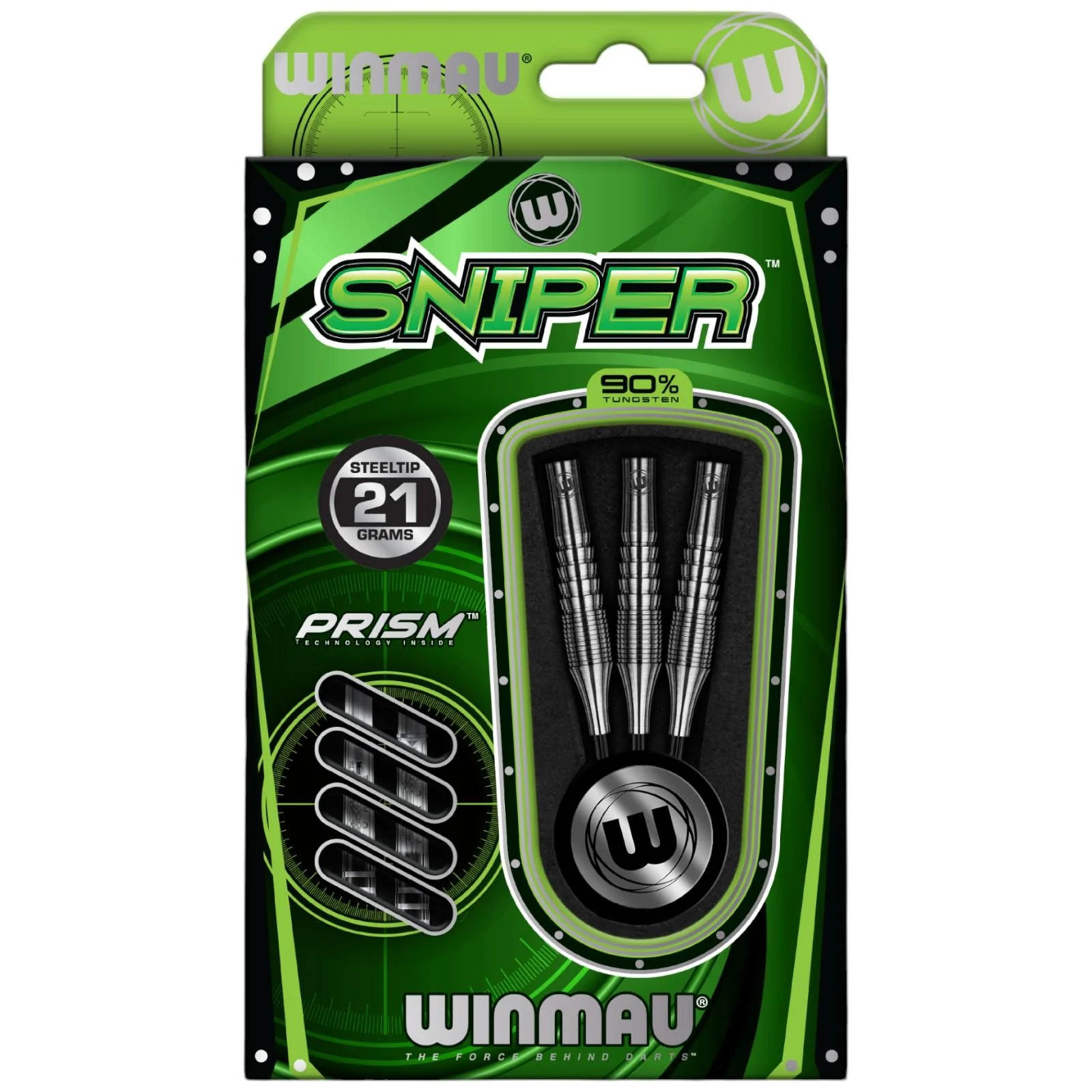 Winmau Sniper 90% Tungsten Barrel 21G Steel Tip Darts - Image 3