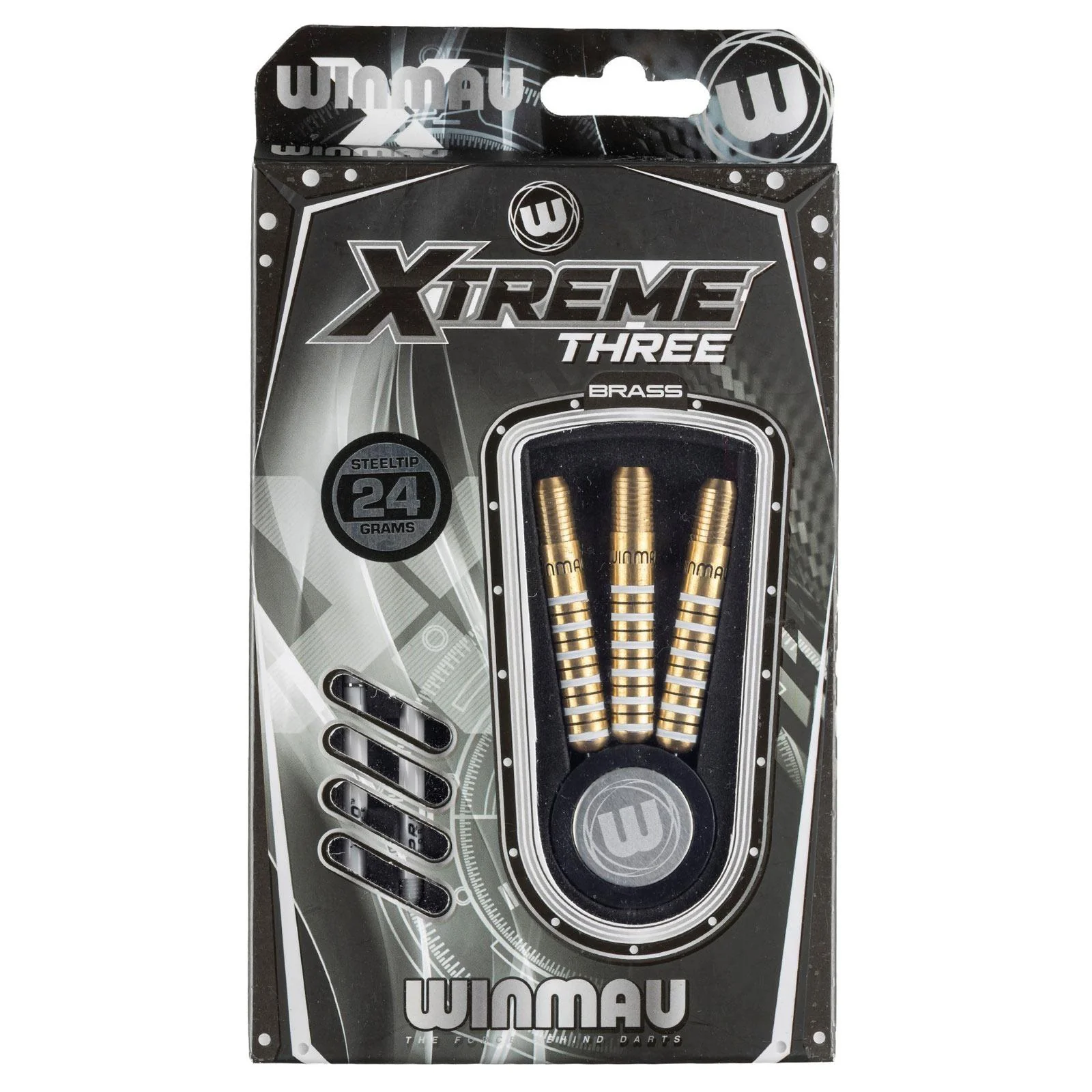 Winmau Xtreme 3 24g Steel Tip Brass Darts - Image 3