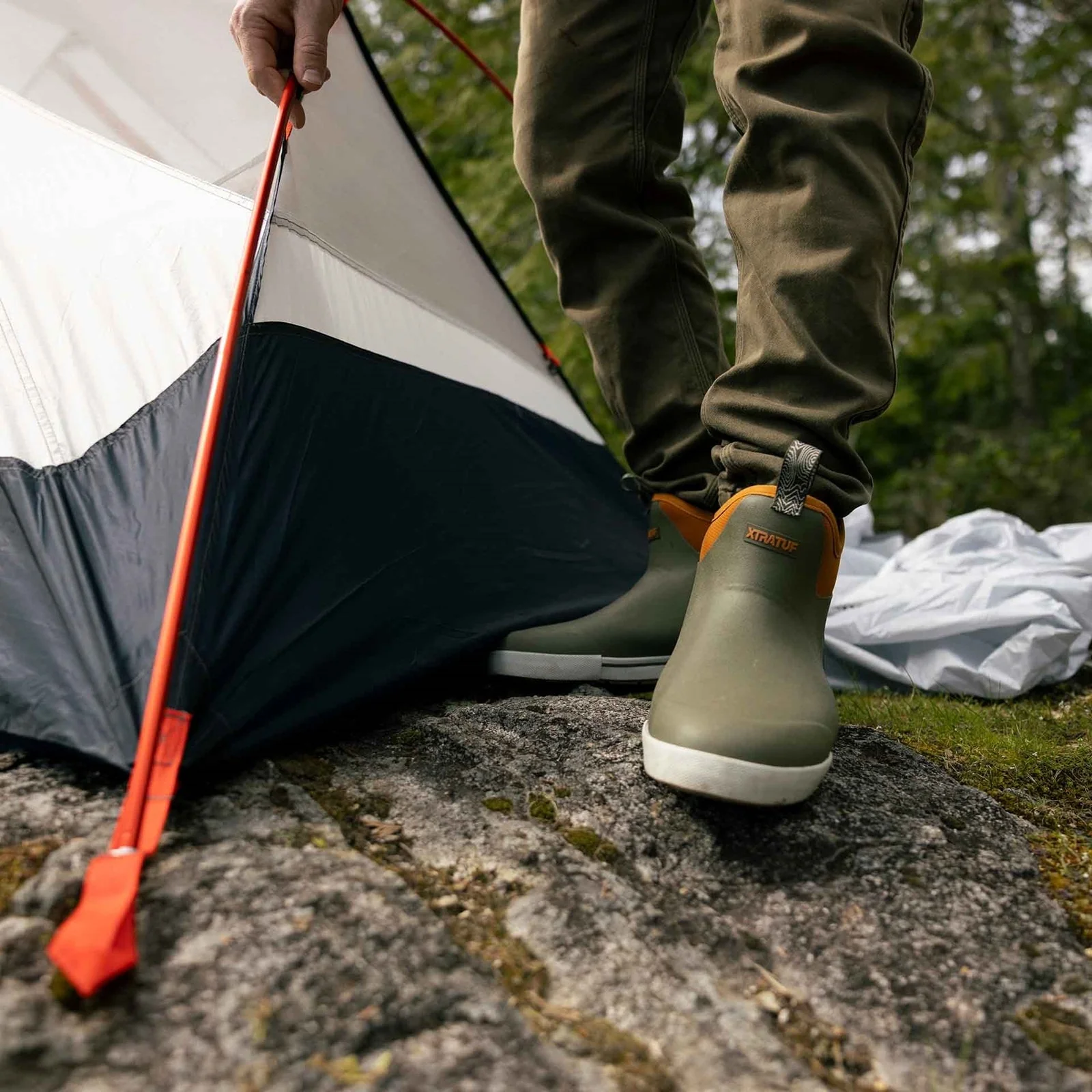 Xtratuf Mens Ankle Deck Camp Boot Olive - Image 6
