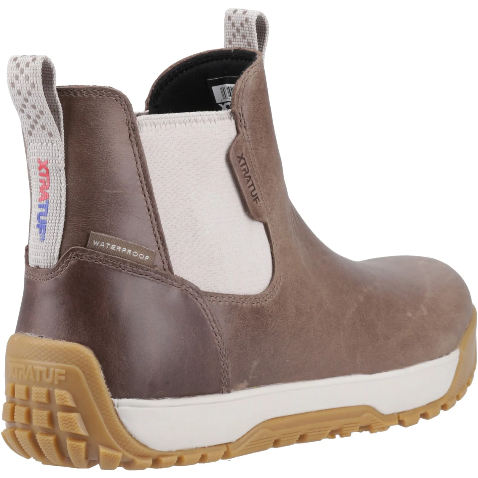 Xtratuf Womens Ankle Deck Boot Leather Stone - Image 4
