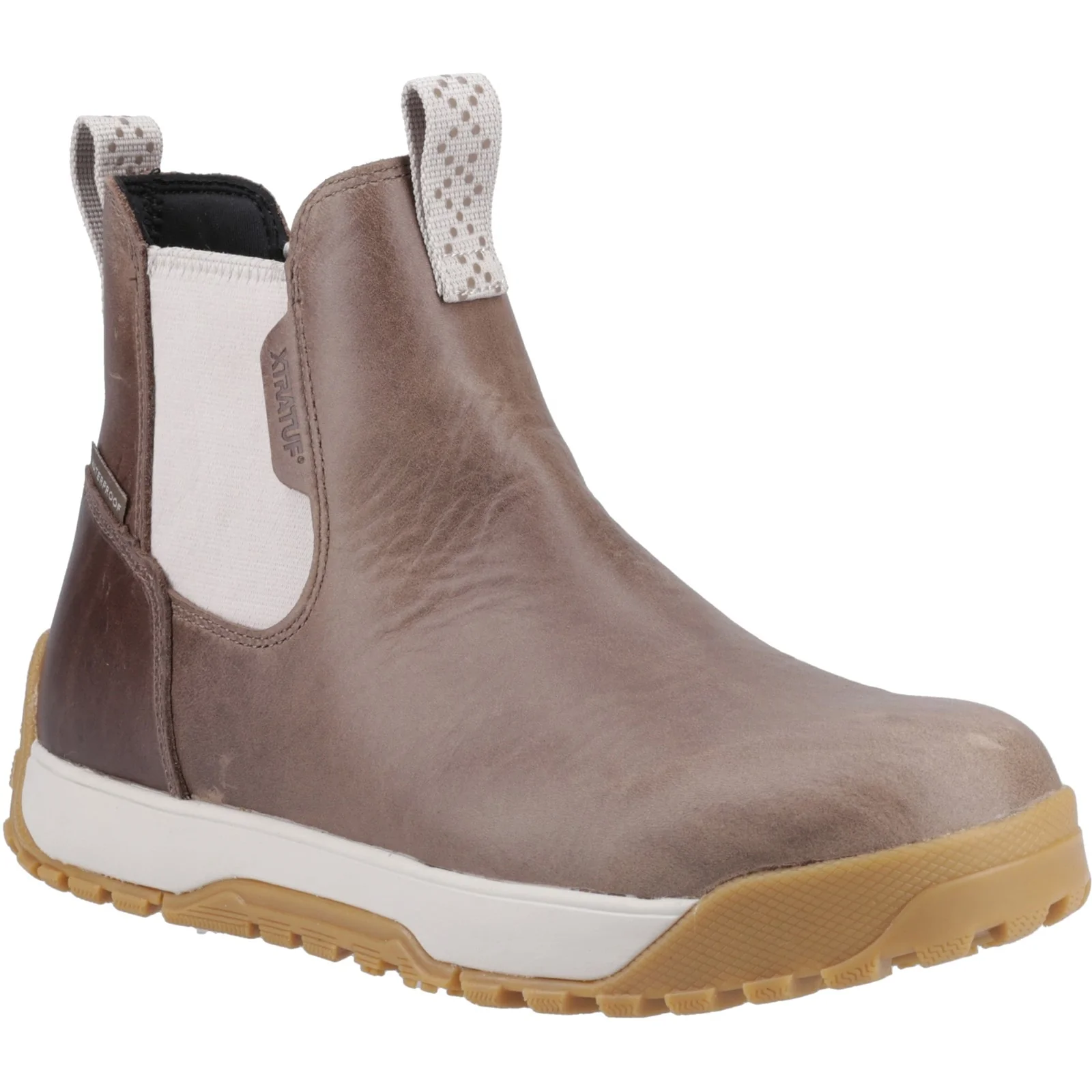 Xtratuf Womens Ankle Deck Boot Leather Stone - Image 5