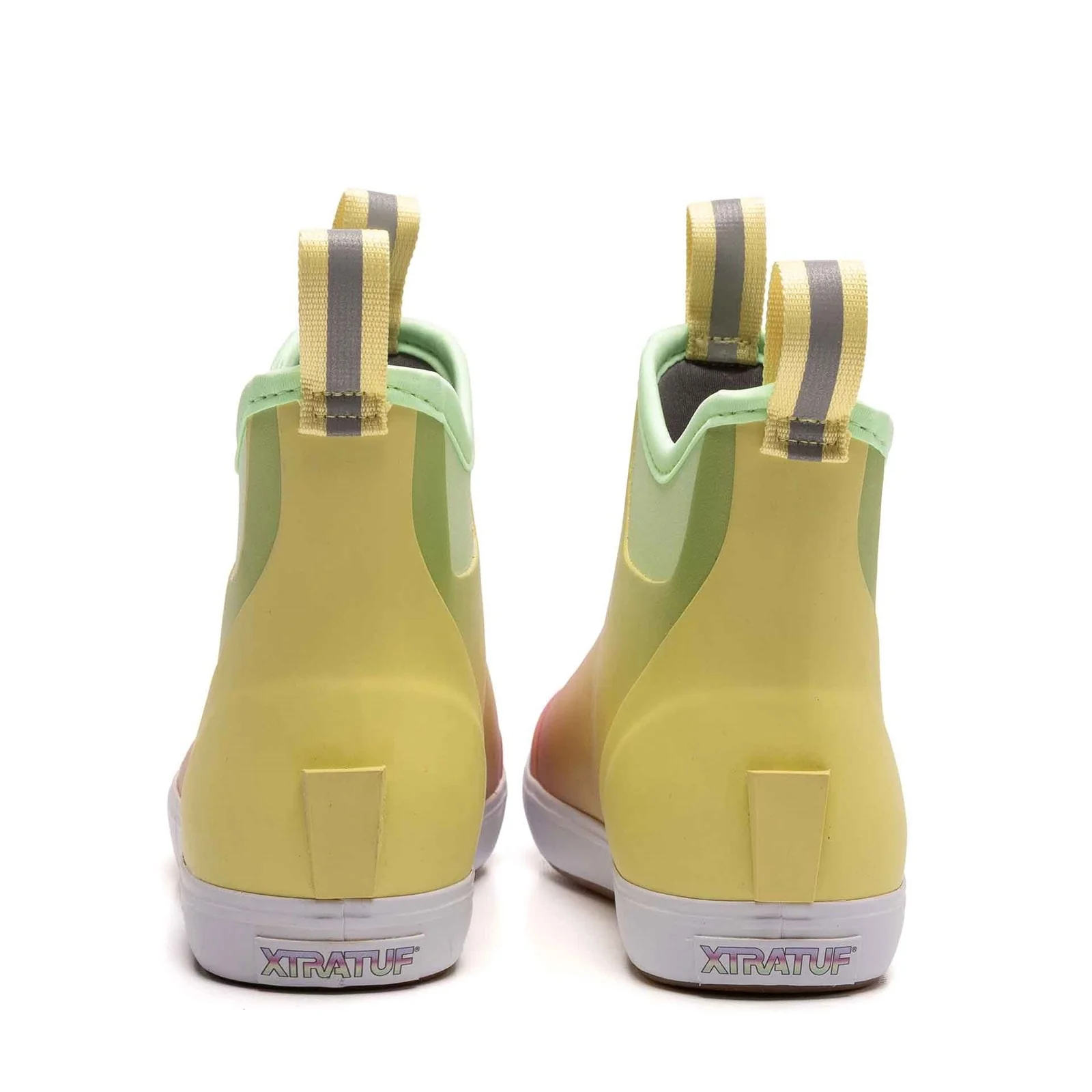 Xtratuf Womens Ankle Deck Boot Yellow Aurora - Image 4